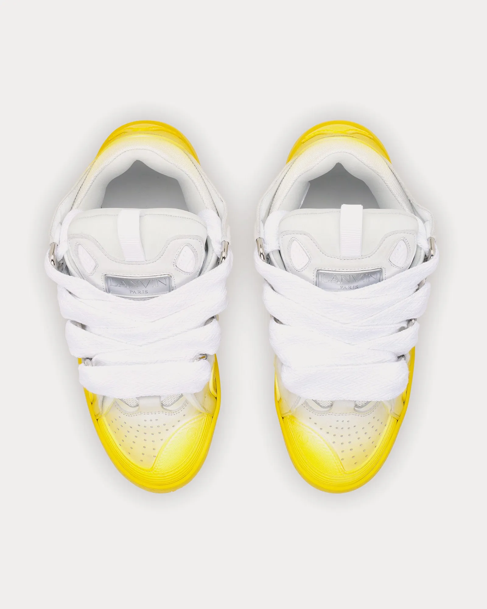 Curb Yellow / White Low Top Sneakers
