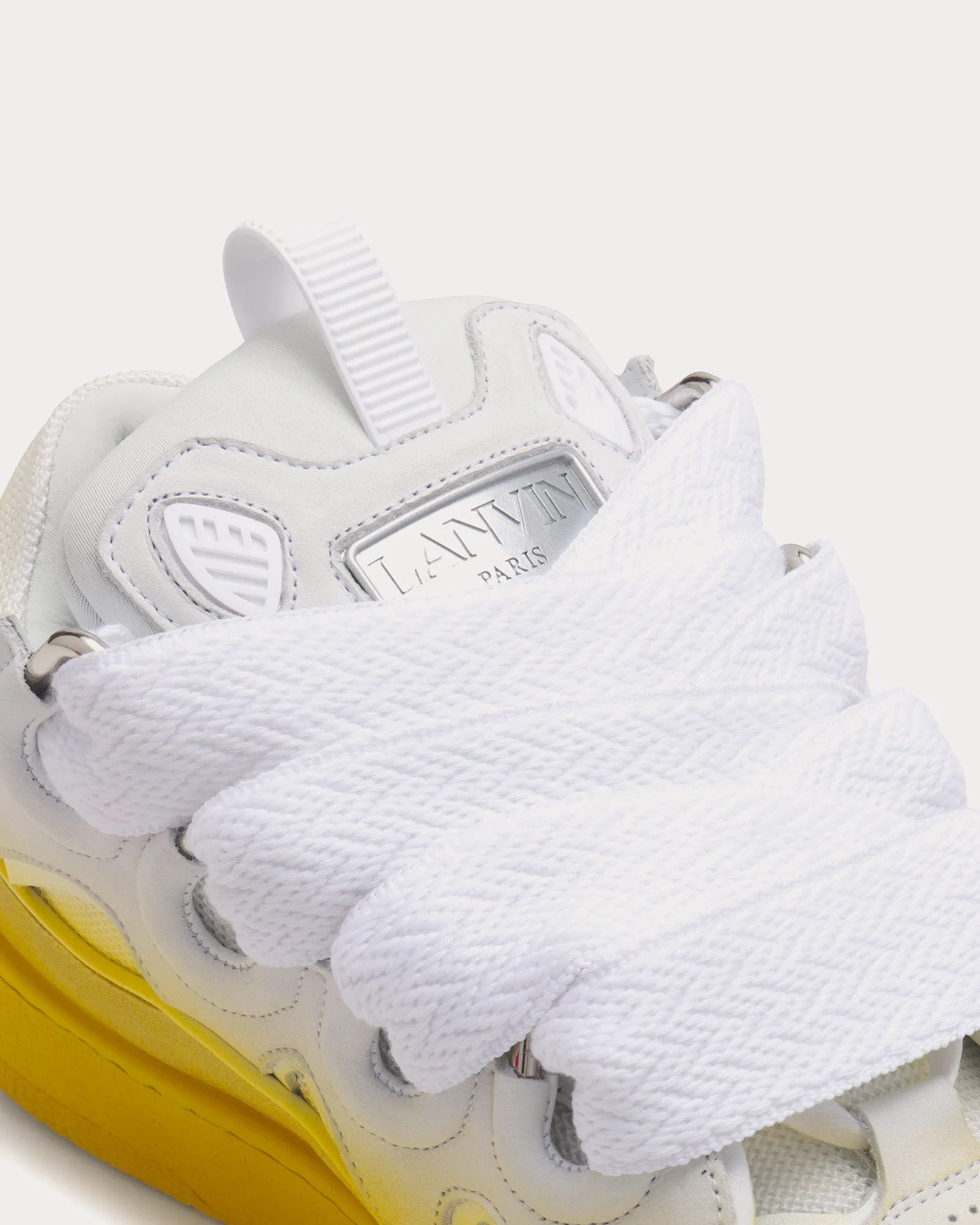 Curb Yellow / White Low Top Sneakers