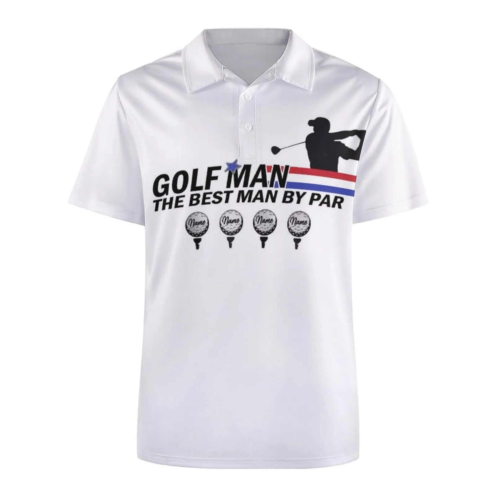 Custom Name Golf Man All Over Print Polo Shirt Personalized Men's Golf Shirt