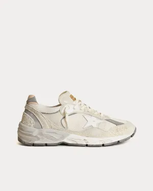 Dad-Star Running Mesh & Suede White Low Top Sneakers