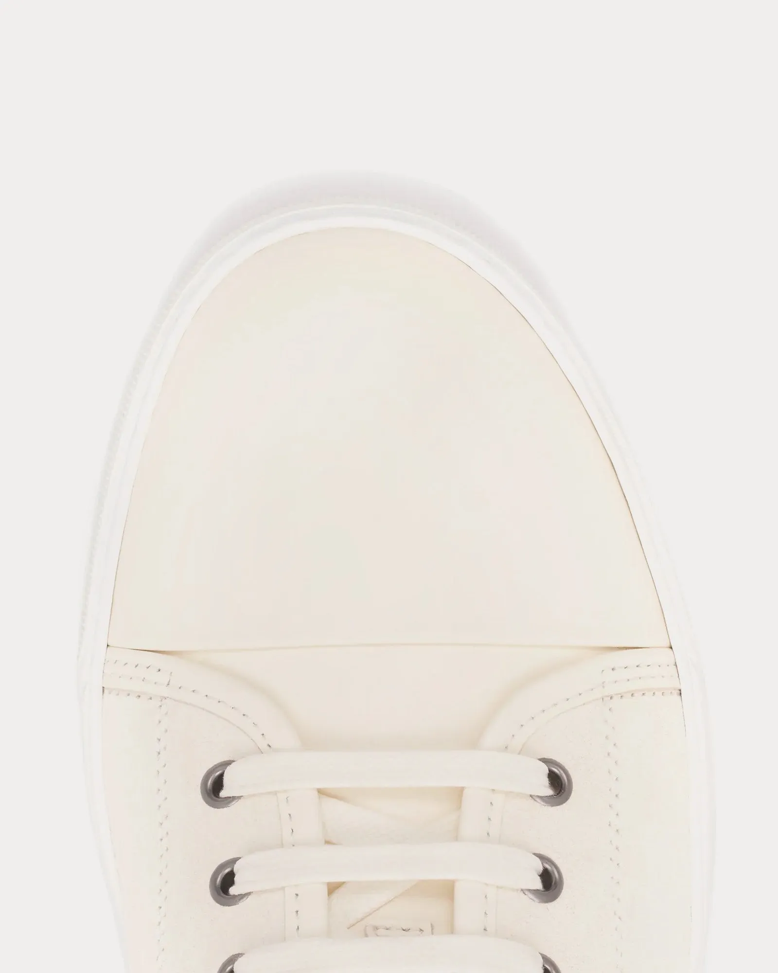 DBB1 Leather & Suede Cream Low Top Sneakers