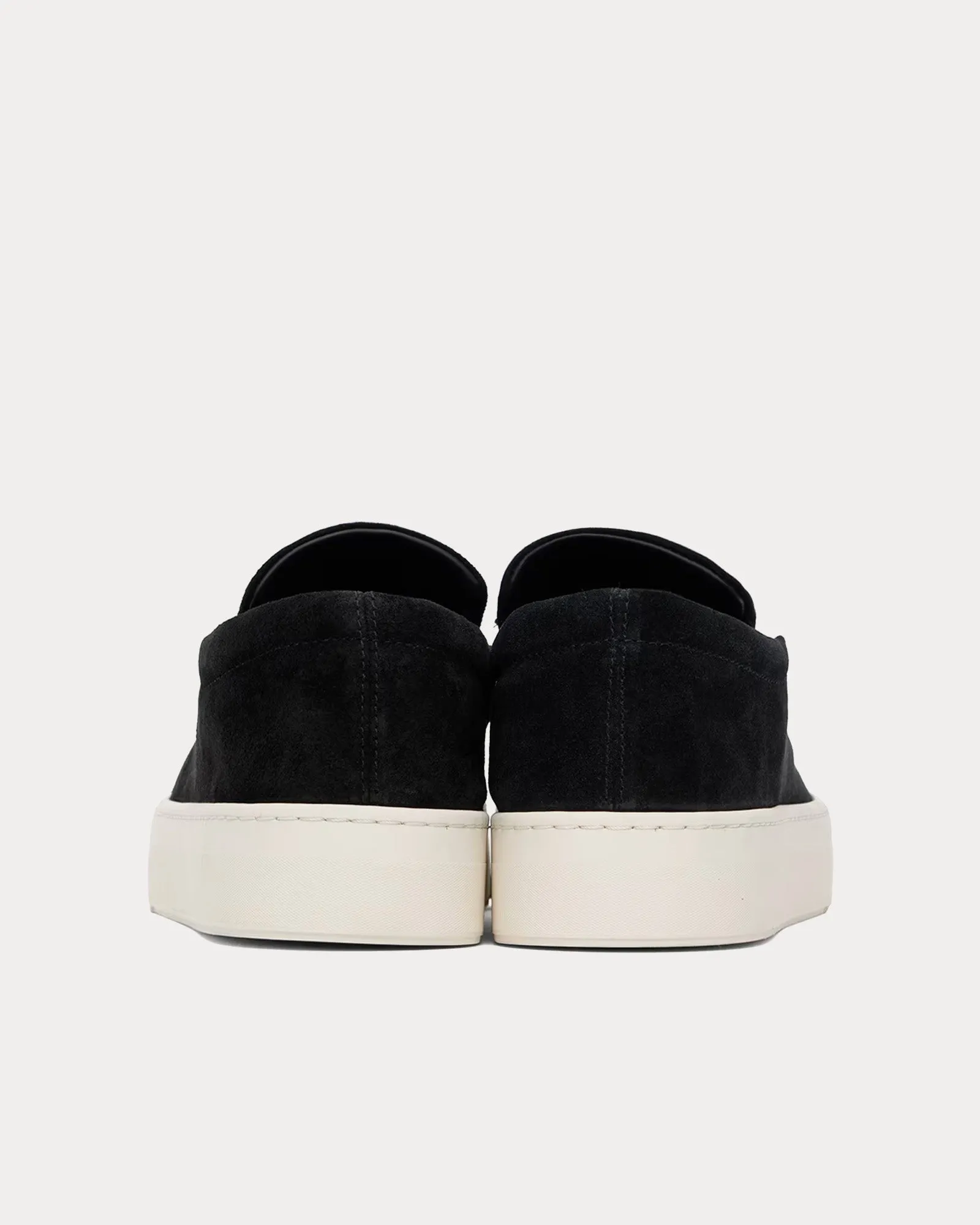 Dean Suede Black / White Slip On Sneakers