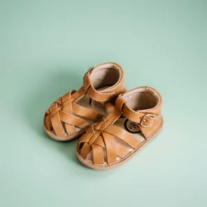 Desert Sand Closed Toe Sandal {Premium Leather}