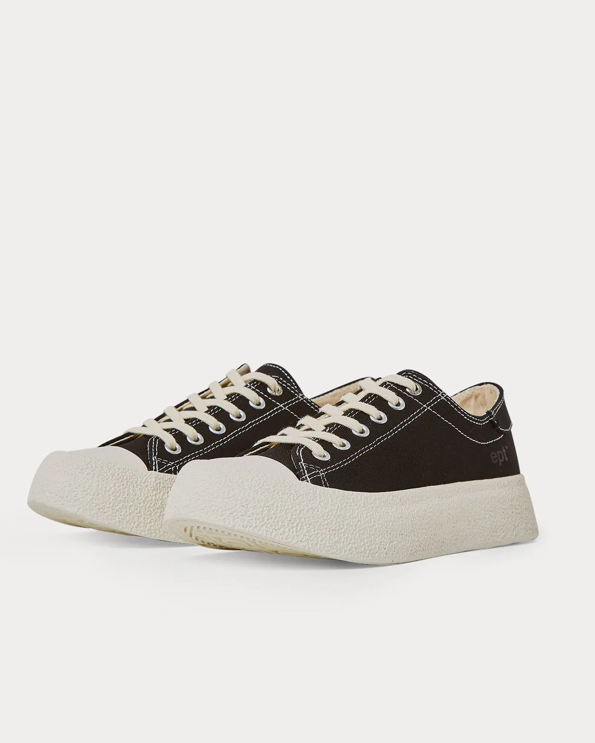 Dive Canvas Black Low Top Sneakers