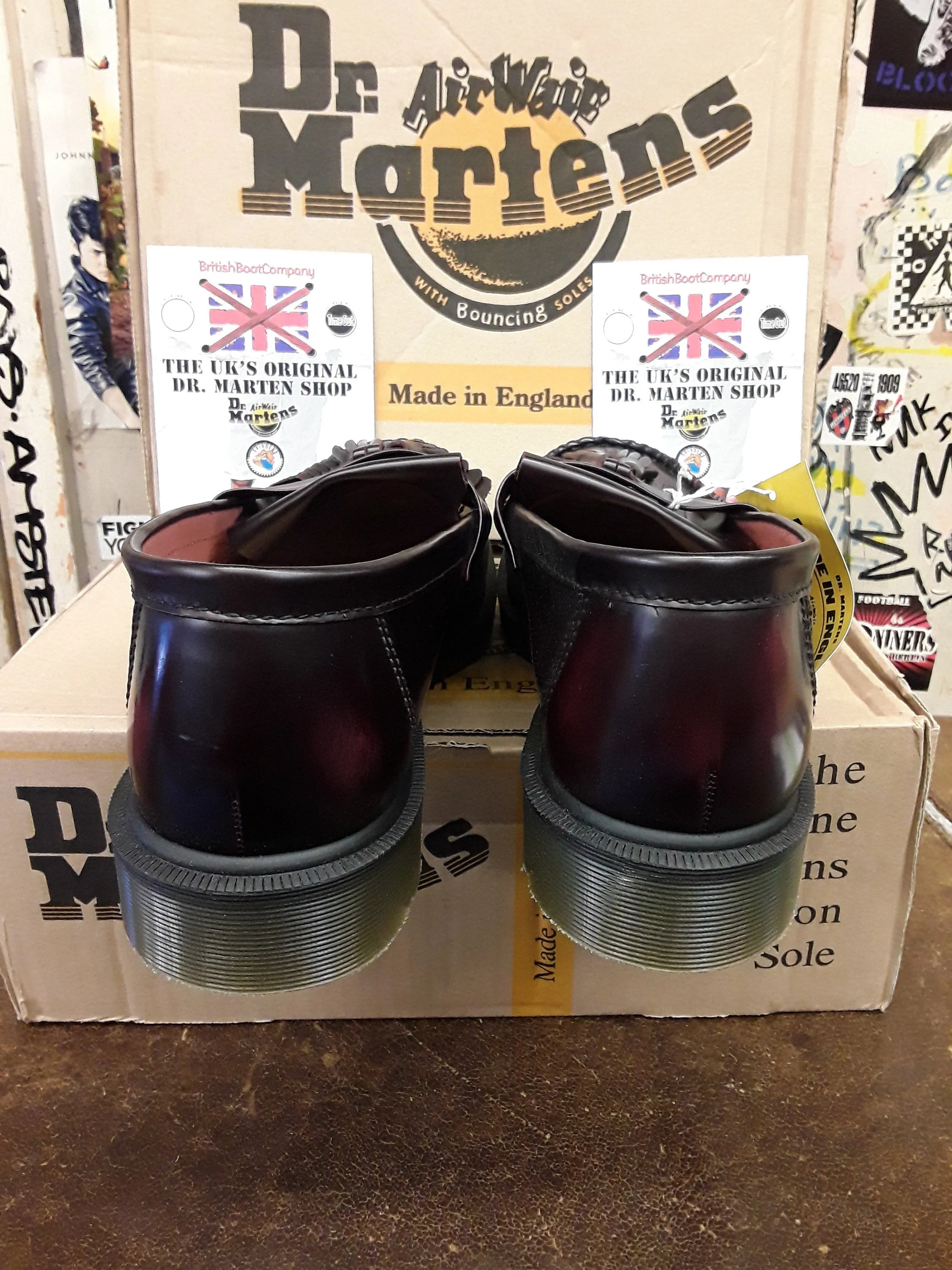 Dr Martens Made In England Adrian Burgundy Size 10