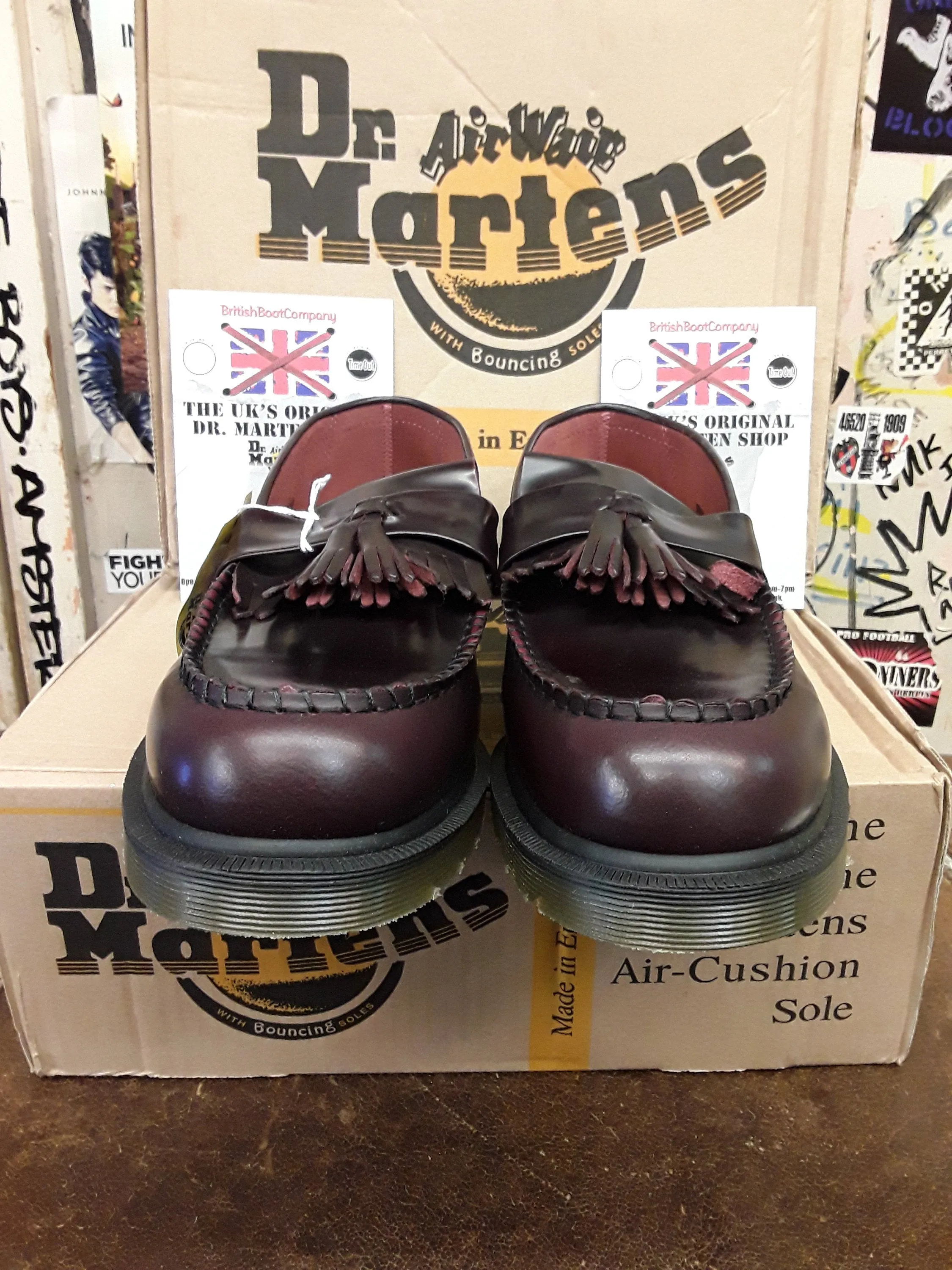 Dr Martens Made In England Adrian Burgundy Size 10