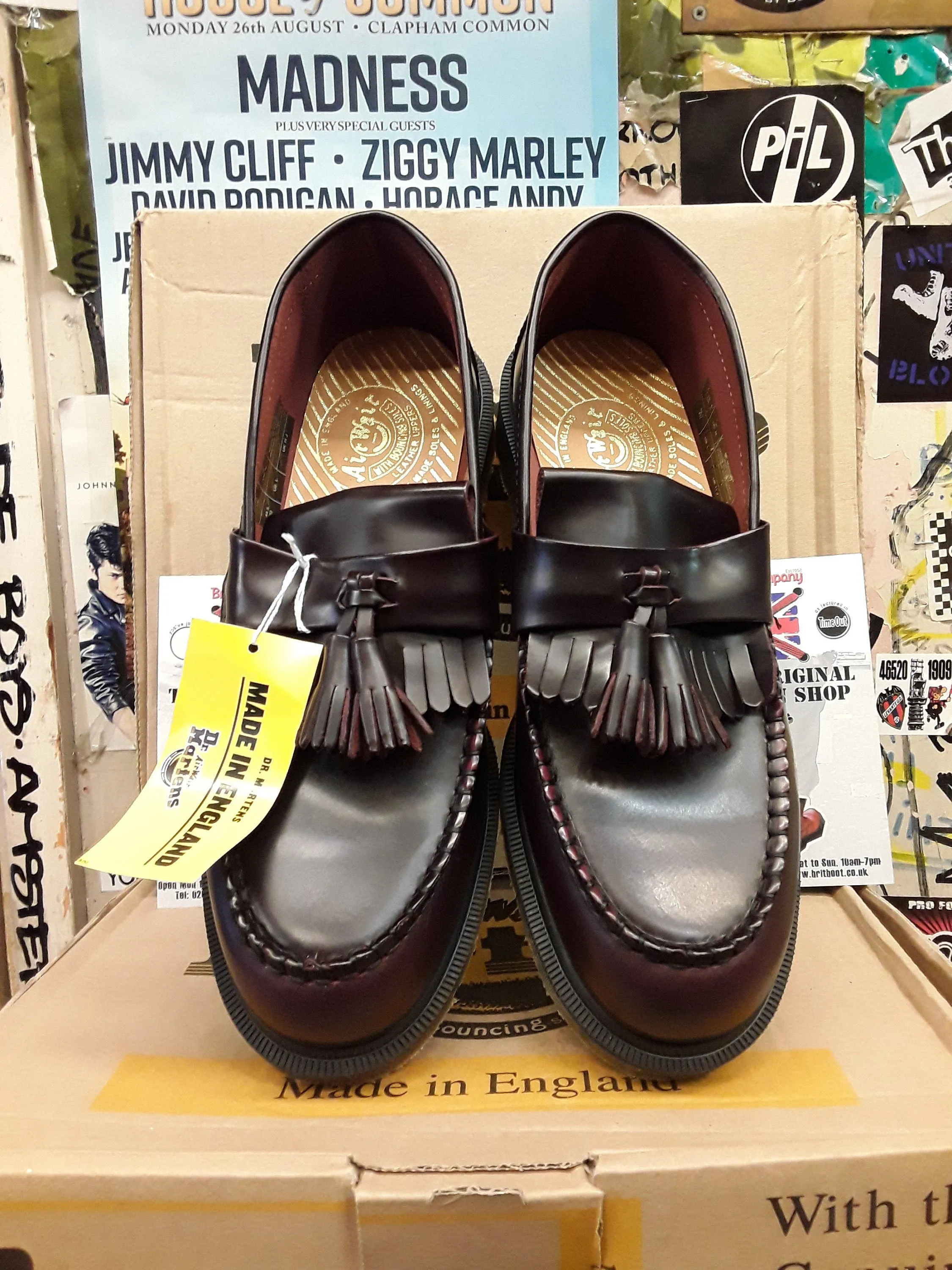 Dr Martens Made In England Adrian Burgundy Size 10
