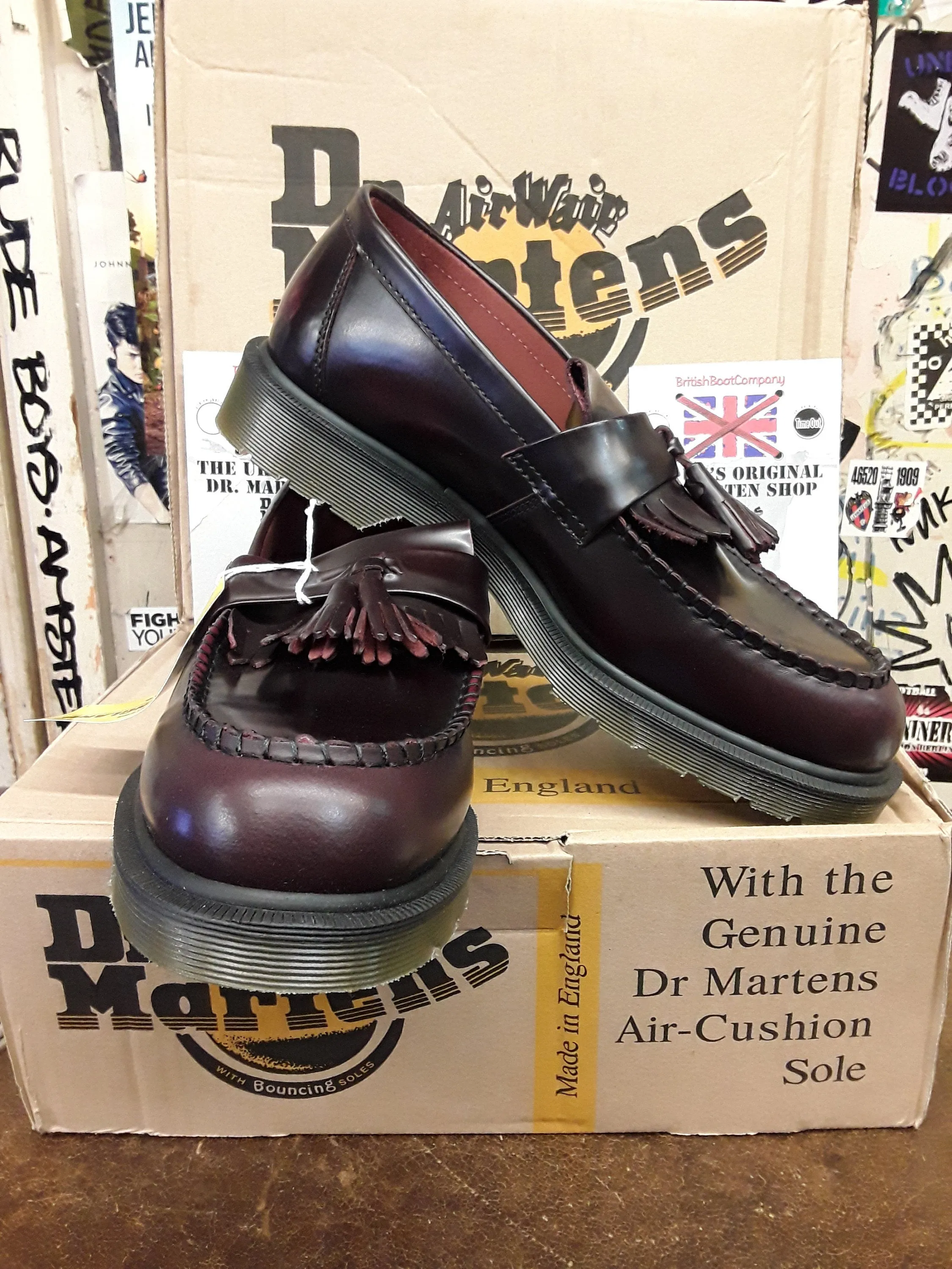 Dr Martens Made In England Adrian Burgundy Size 10