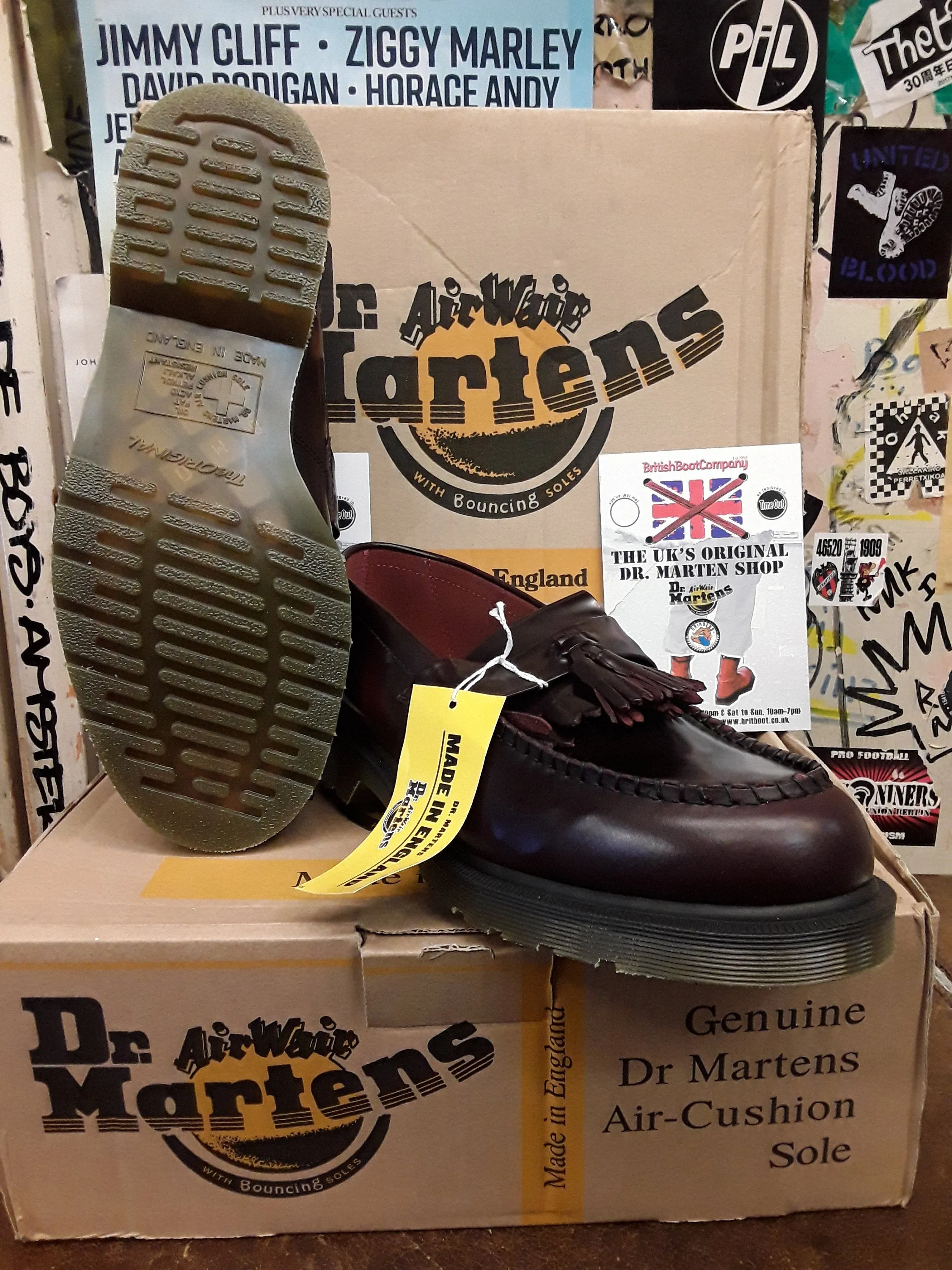 Dr Martens Made In England Adrian Burgundy Size 10