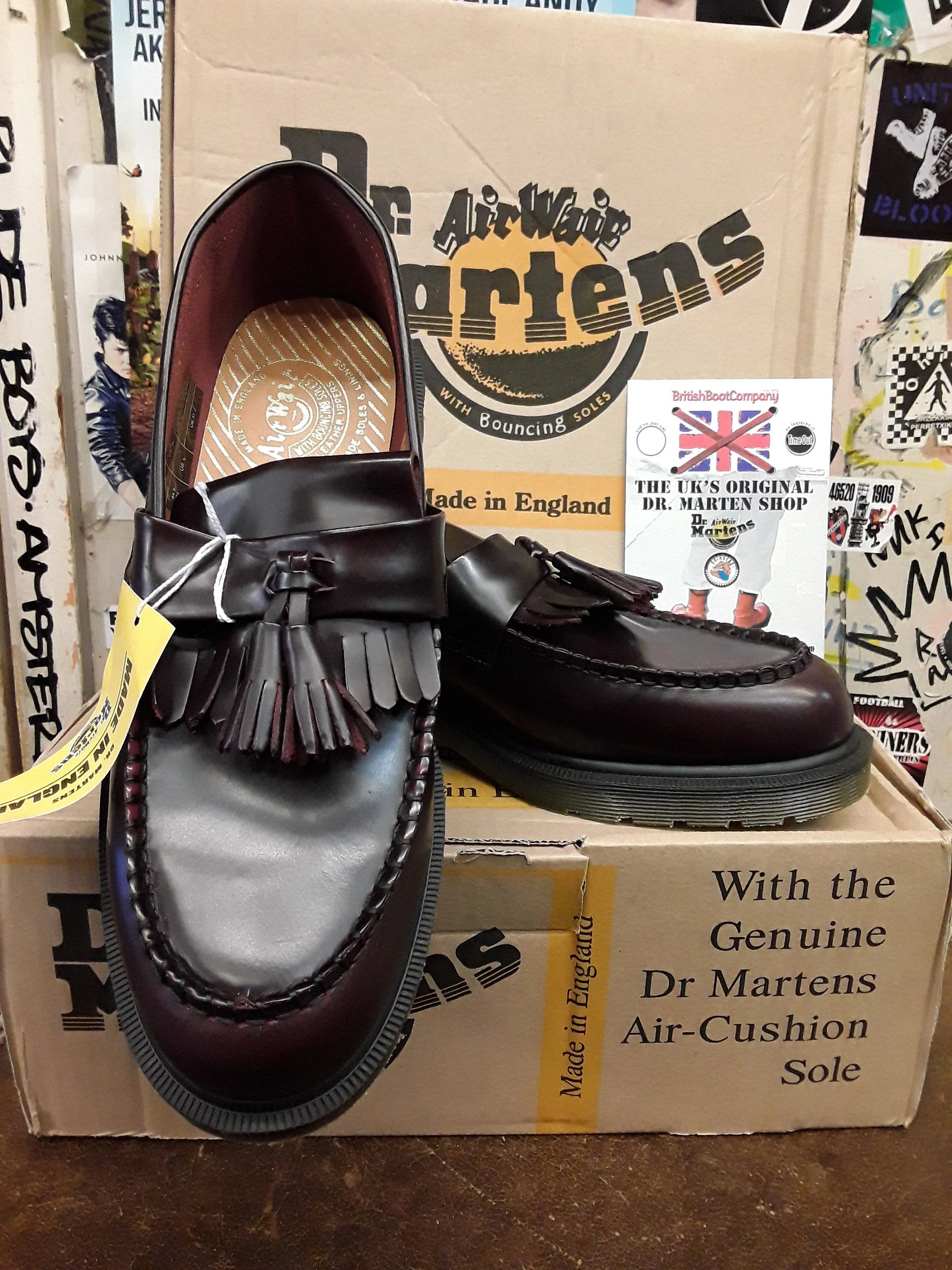 Dr Martens Made In England Adrian Burgundy Size 10