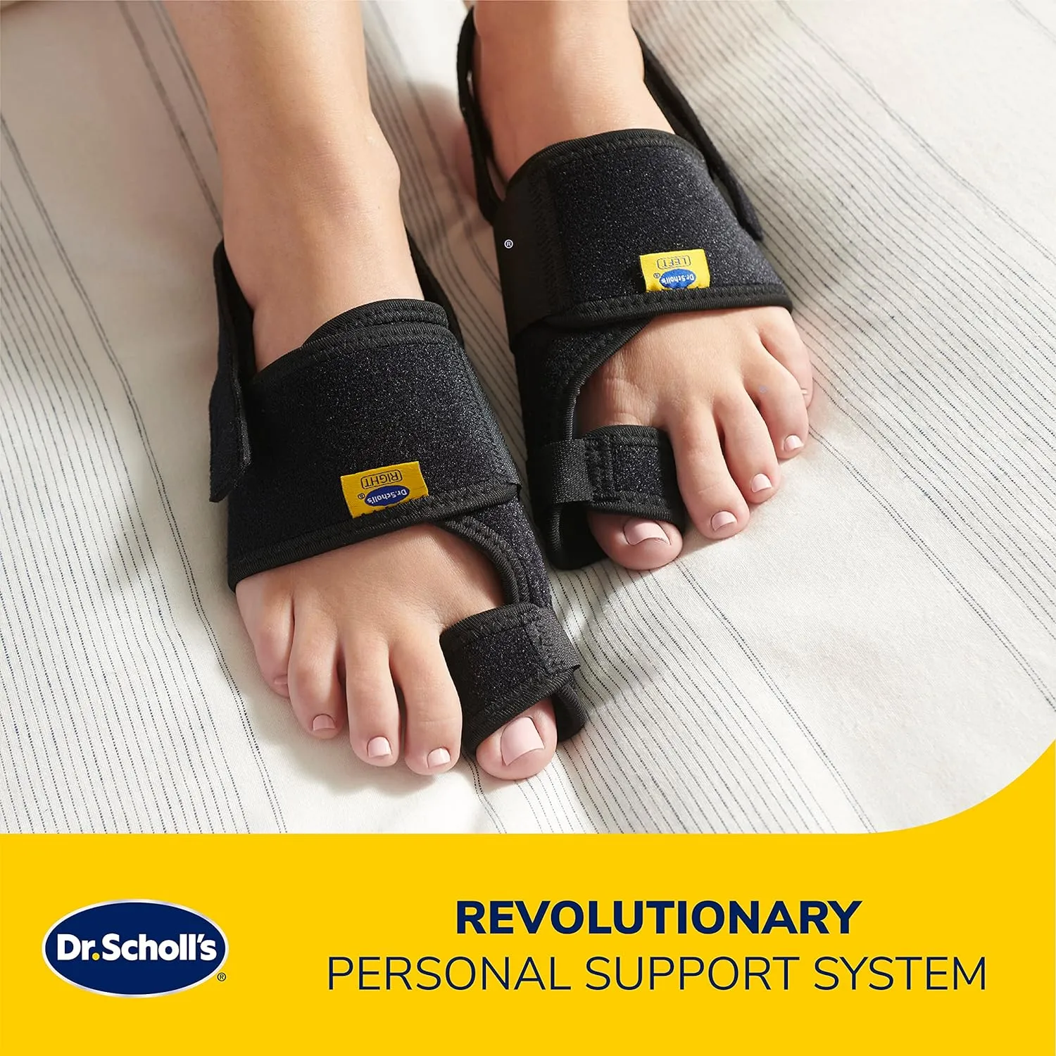 Dr. Scholl's Bunion Relief & Toe Corrector, 1 support set (1 left, 1 right)