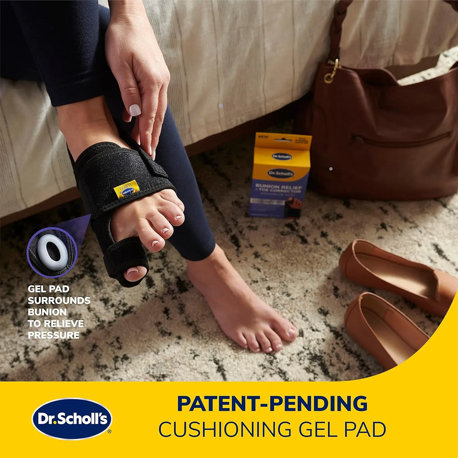 Dr. Scholl's Bunion Relief & Toe Corrector, 1 support set (1 left, 1 right)