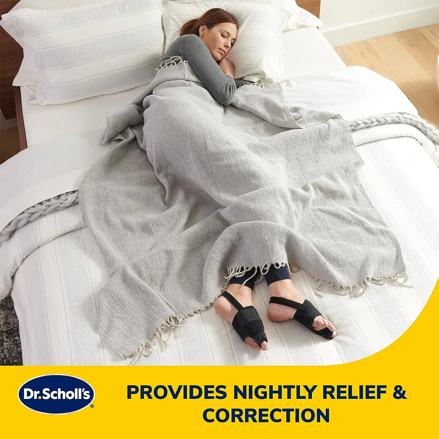 Dr. Scholl's Bunion Relief & Toe Corrector, 1 support set (1 left, 1 right)