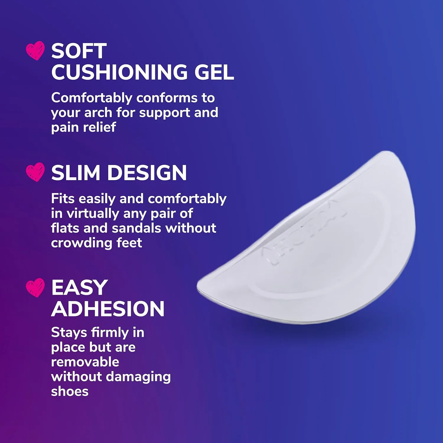 Dr. Scholl's Love Your FLATS & SANDALS Arch Cushions Women Size 6-10, 3 Pair