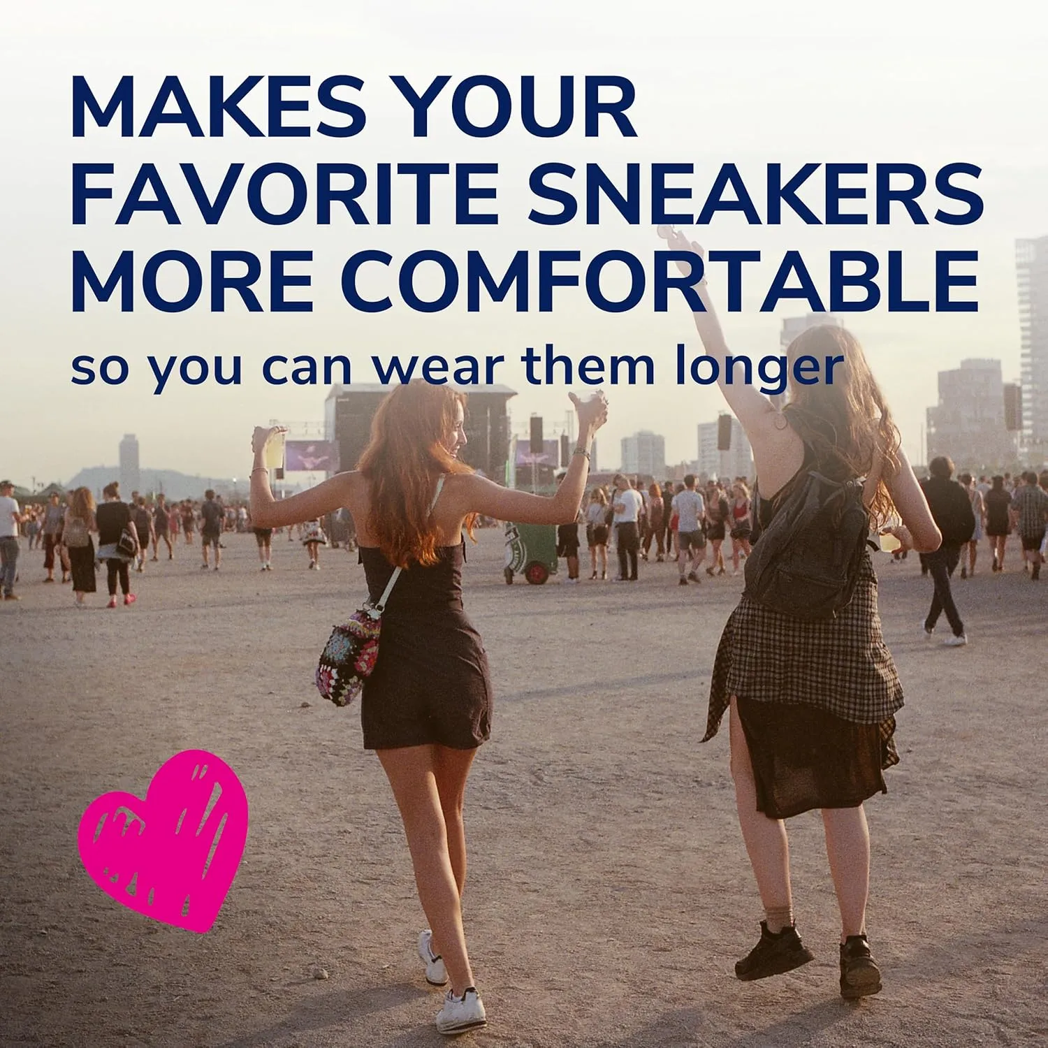 Dr. Scholl's Love Your Sneakers Full Length Insoles, All-Day Comfort for Slip on & High Top Sneaker, Prevent Discomfort, Arch Support, Absorb Shock, Trim Insert to Fit Shoe, Women Size 6-10, 1 Pair