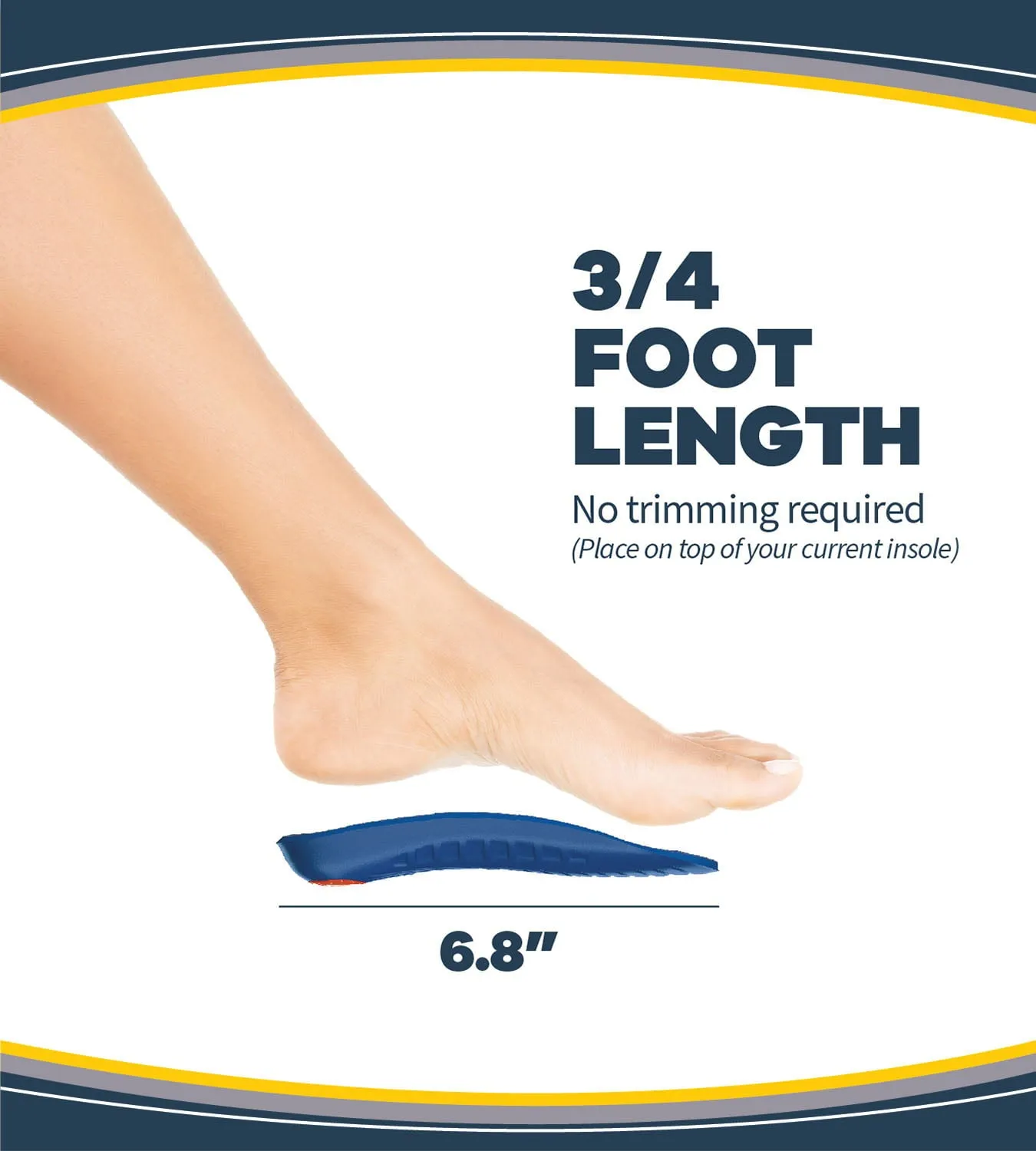 Dr. Scholl's Pain Relief Orthotics for Arch Pain for Women, 1 Pair, Size 6-11
