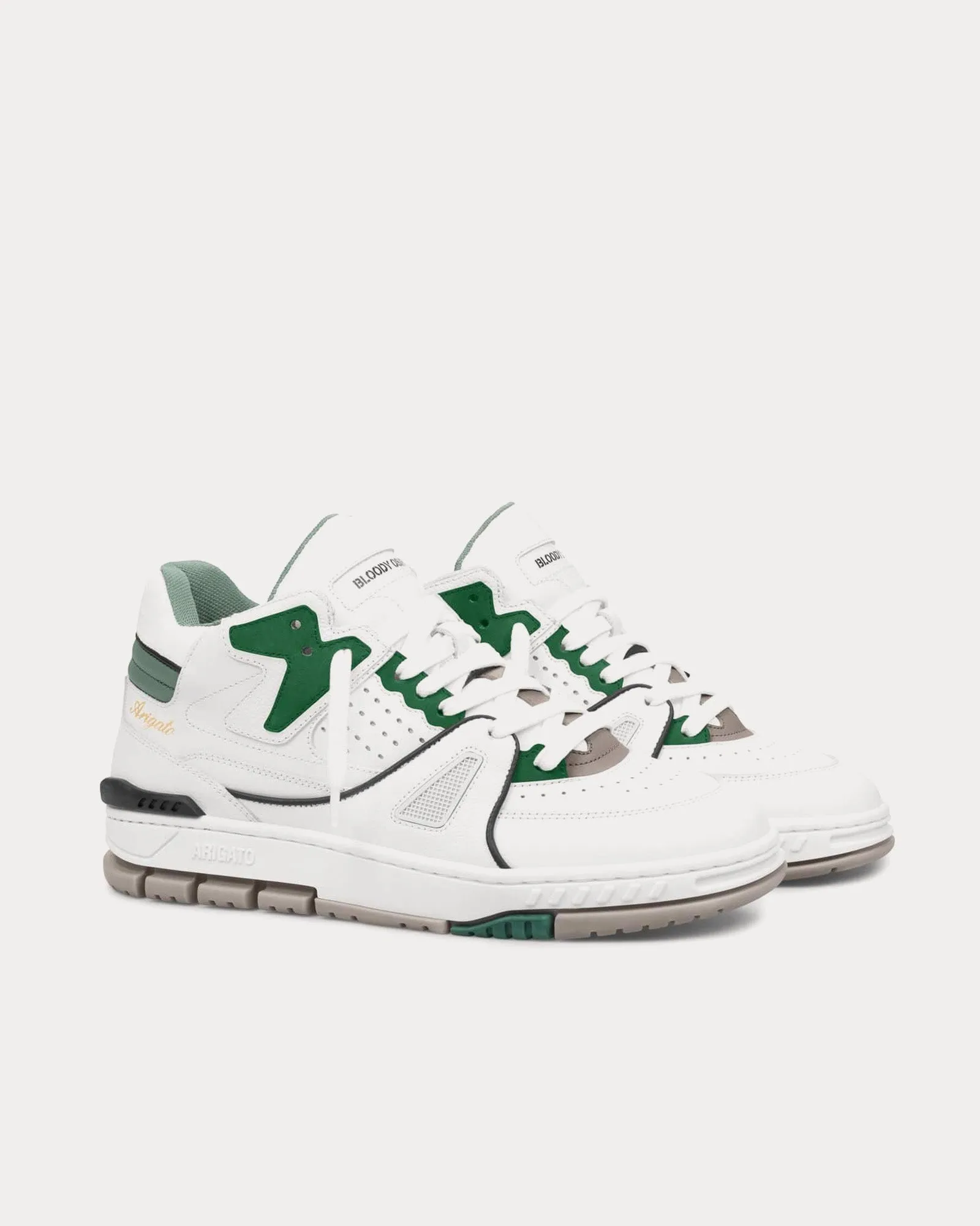 Earth Lo White / Green Low Top Sneakers