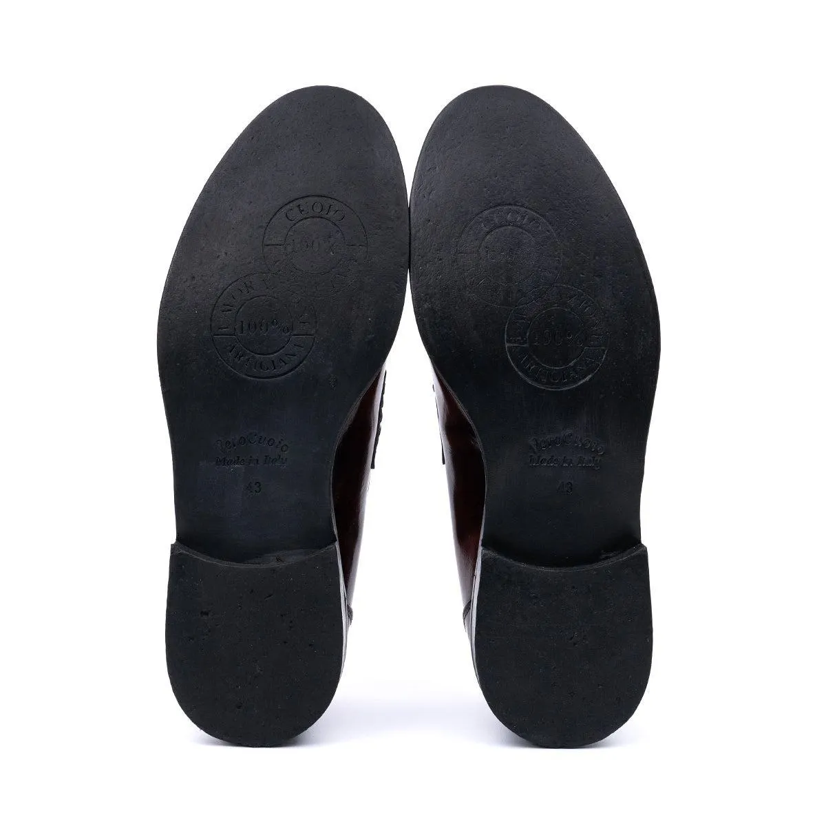 Exton On Formal Slip Ons Leather Burgundy Colour For Men
