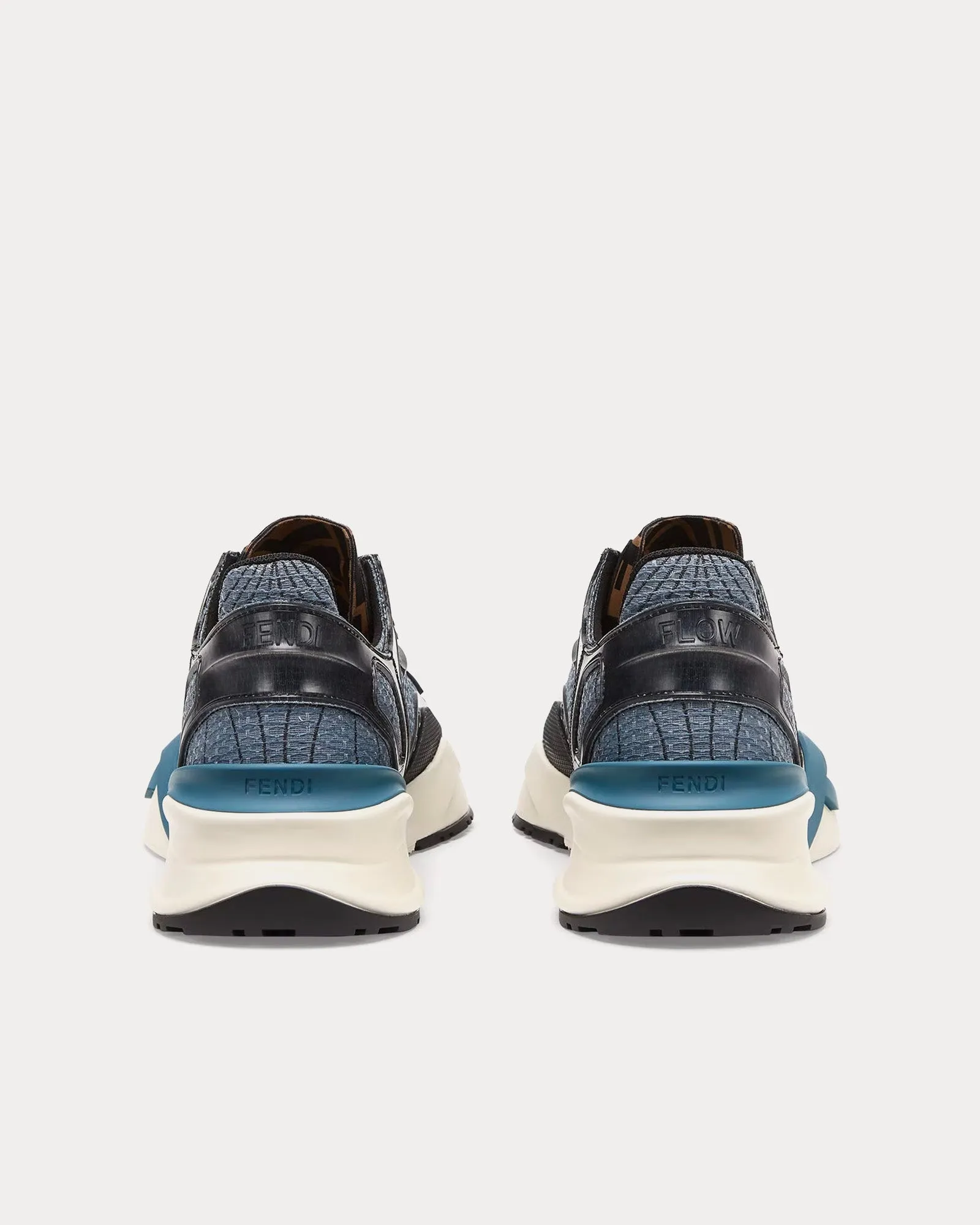 Flow Fabric Blue / Black Low Top Sneakers