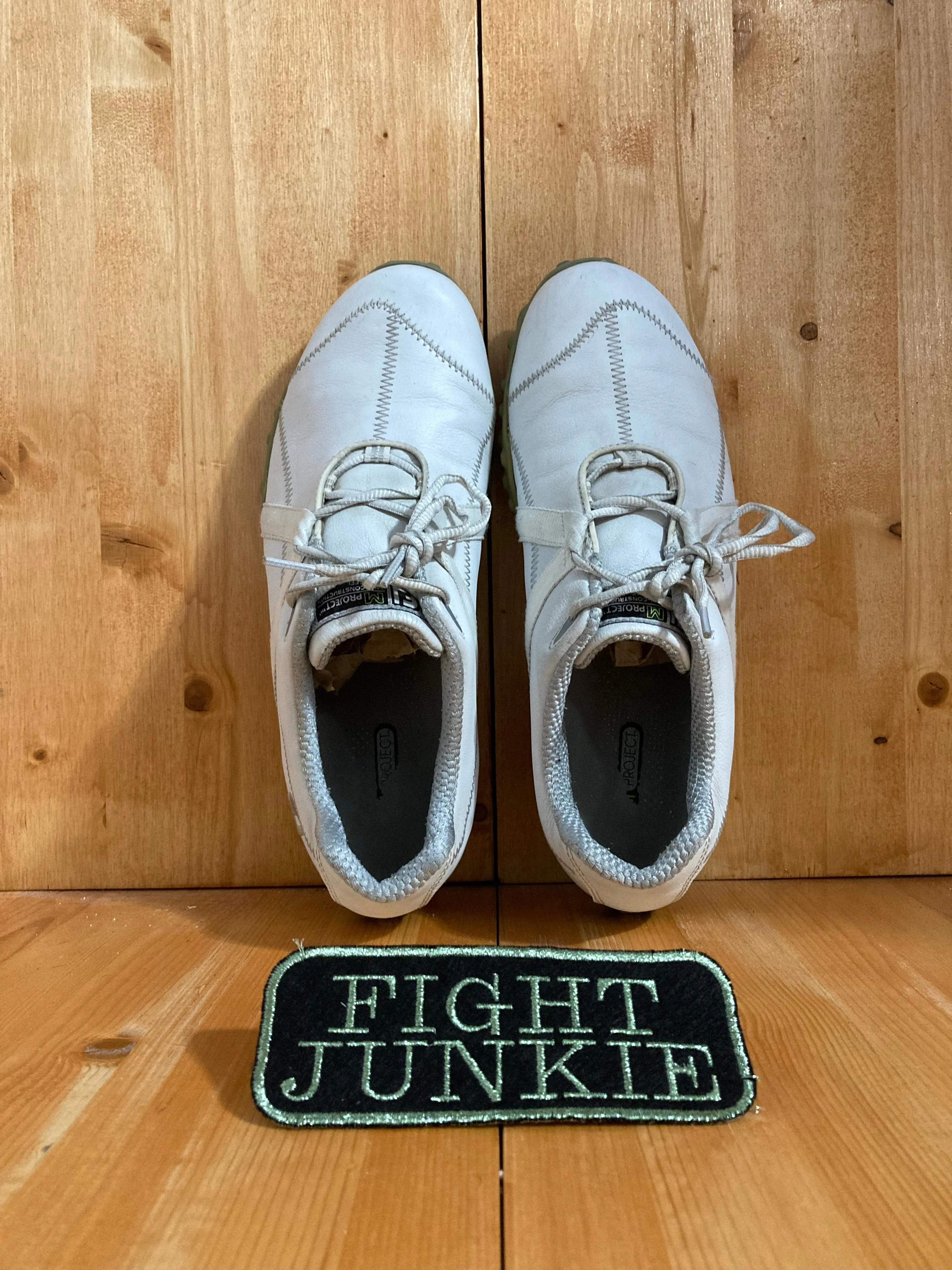 FOOTJOY M PROJECT Men 10M Leather Golf Shoes Sneakers White 55206
