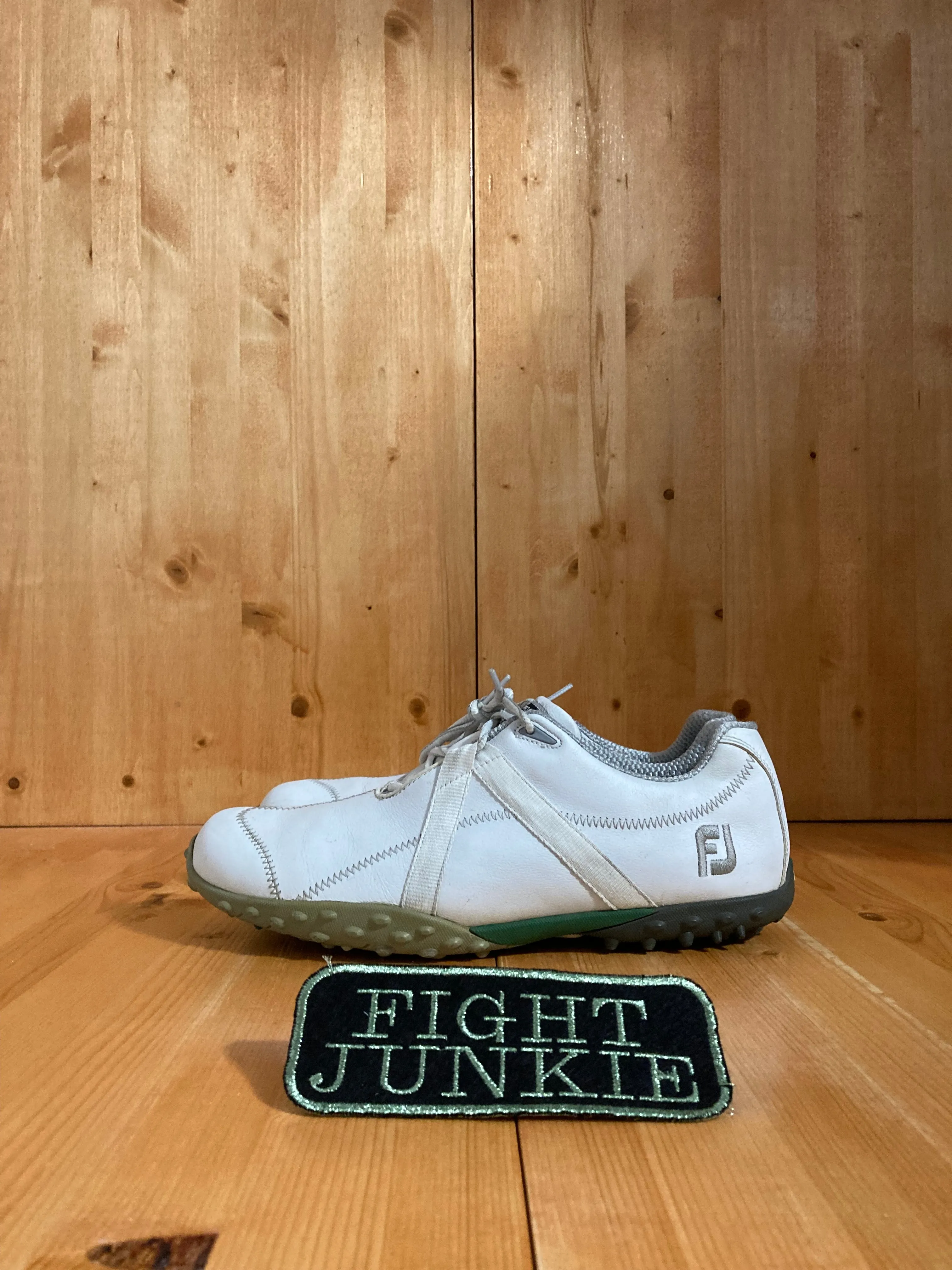 FOOTJOY M PROJECT Men 10M Leather Golf Shoes Sneakers White 55206