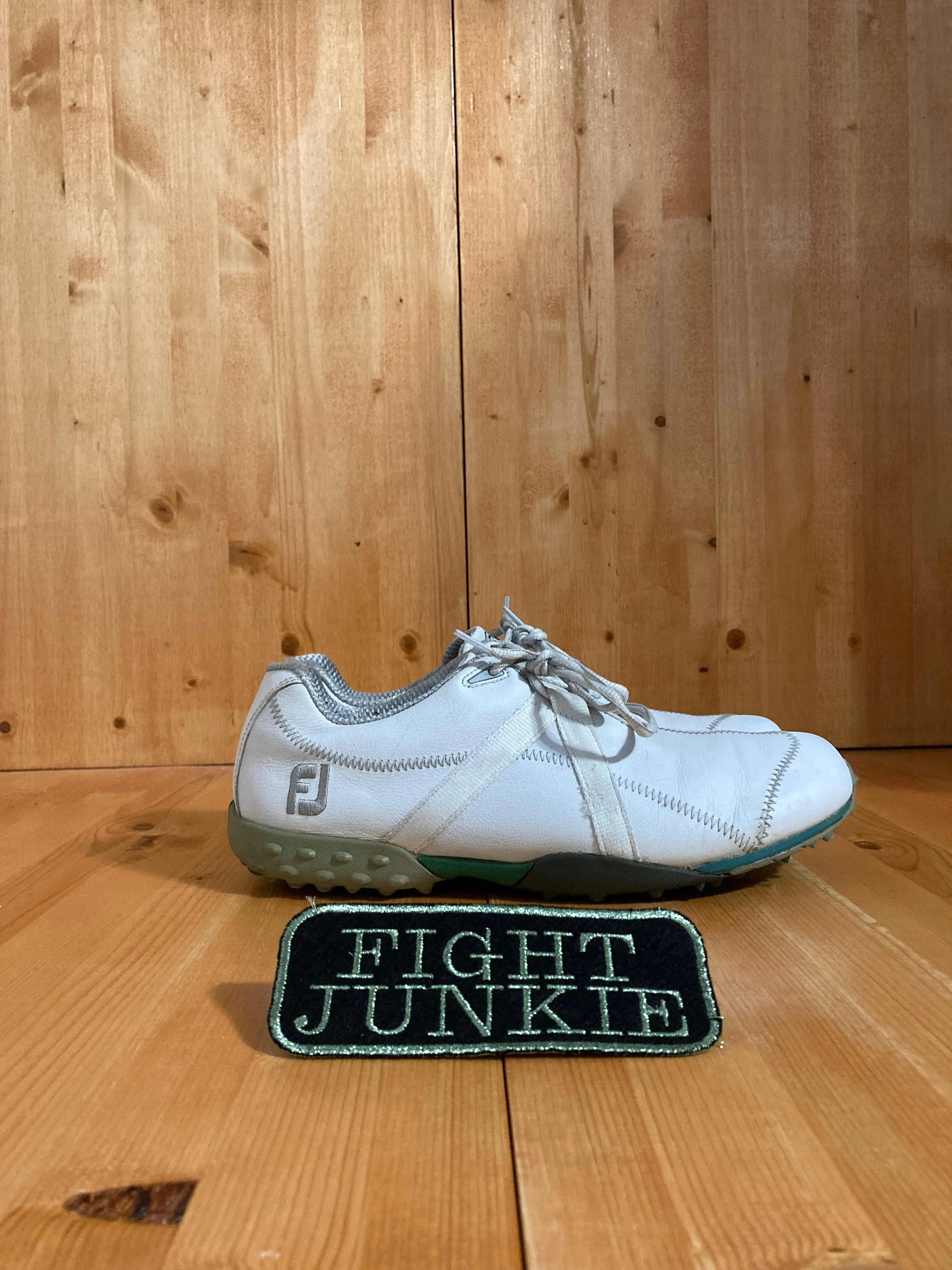 FOOTJOY M PROJECT Men 10M Leather Golf Shoes Sneakers White 55206