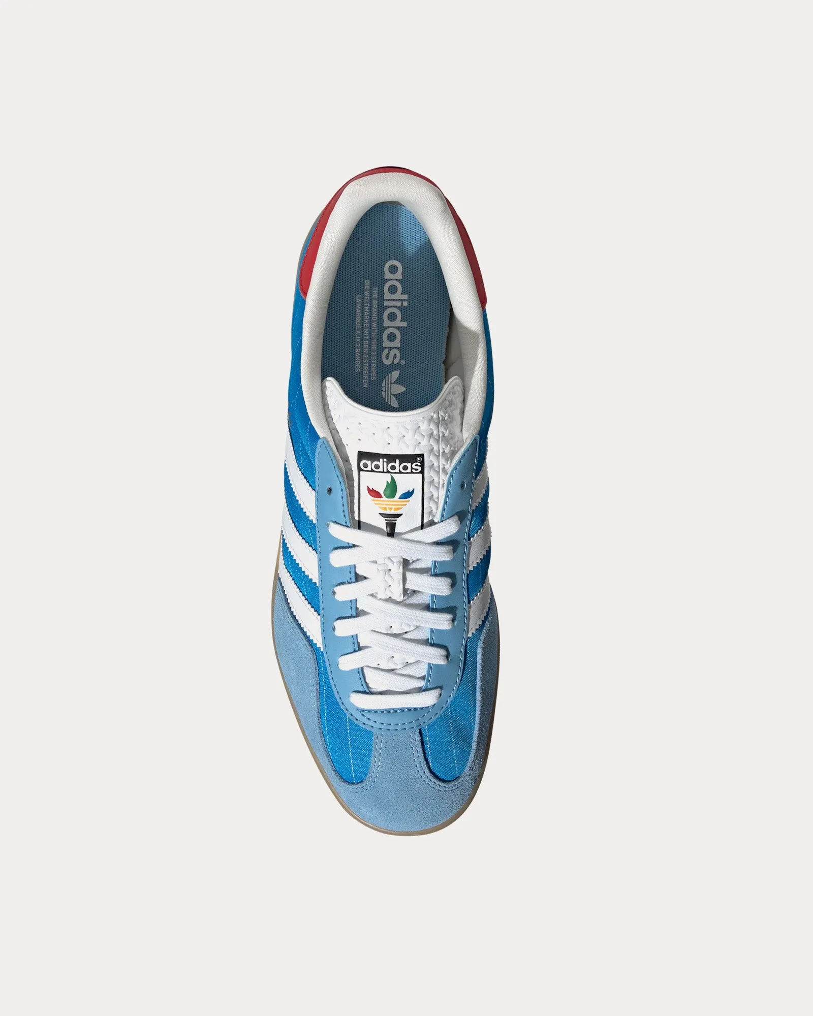 Gazelle Indoor Blue / Bright Blue / White / Gum Low Top Sneakers