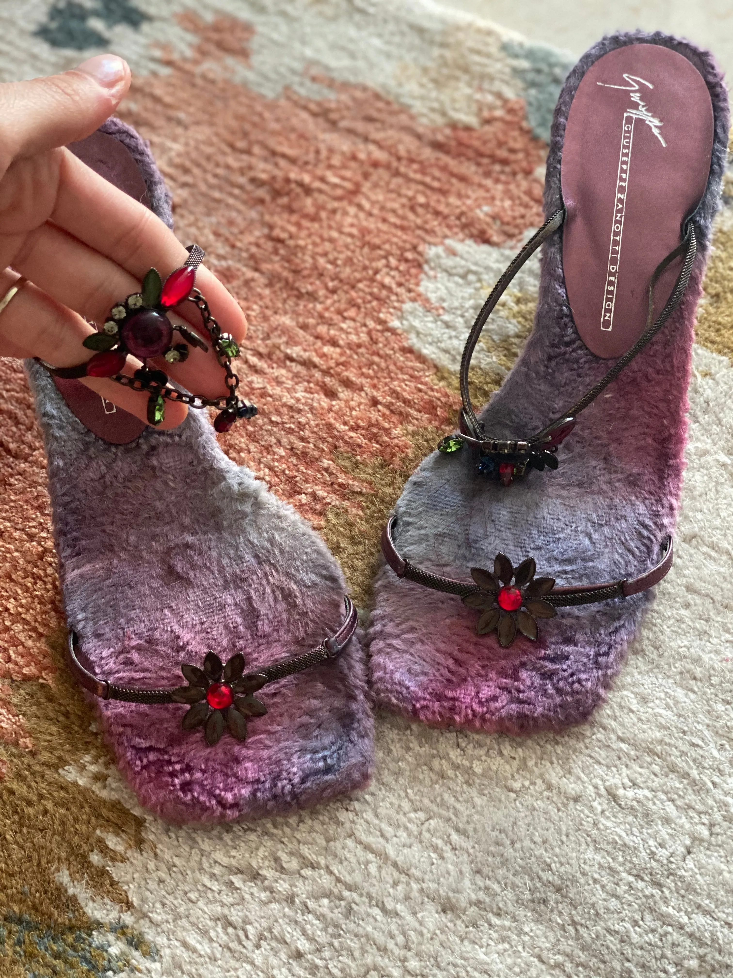 Giuseppe Zanotti Embellished Kitten Heels