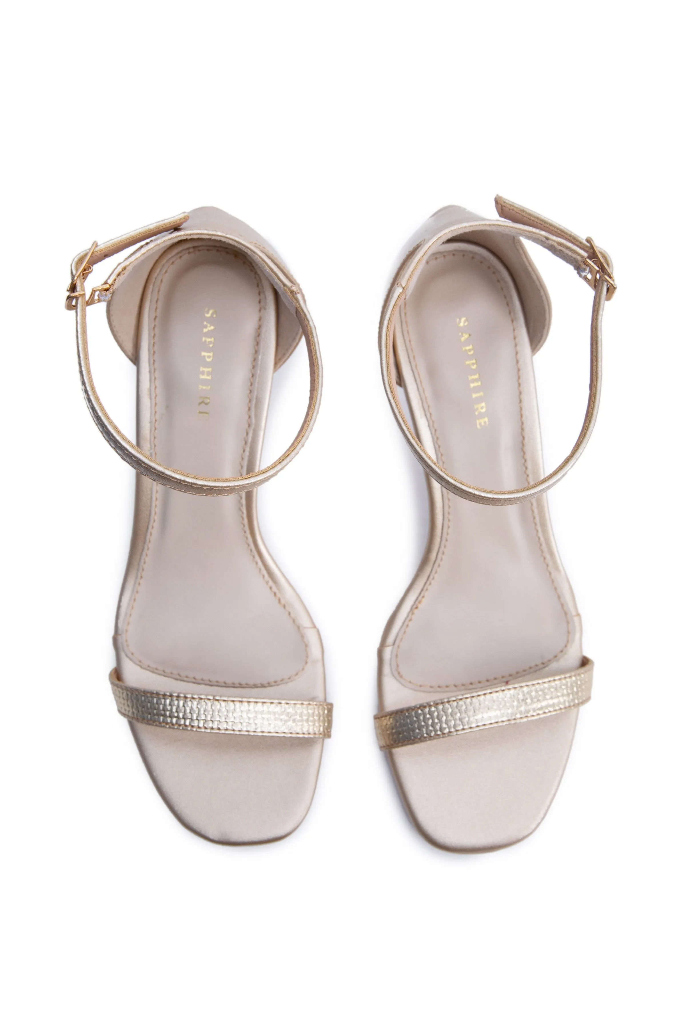 Golden Kitten Heels