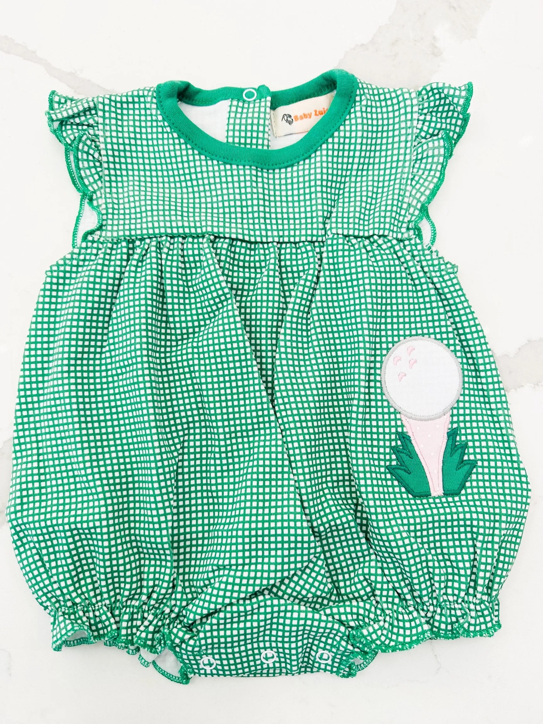 Golf Ball on Tee Girl Bubble