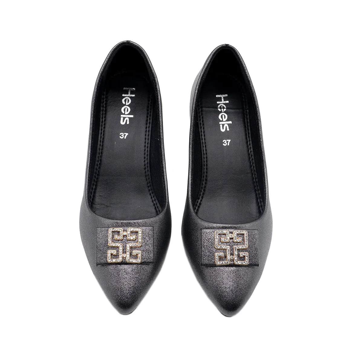 Grey Formal Court Shoes 085488