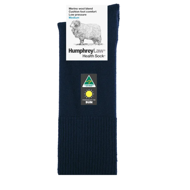 H/L 60% Fine Merino Wool Low Pressure Cushion Sole Health Sock®