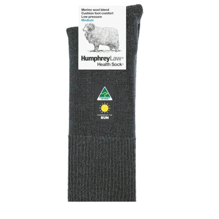 H/L 60% Fine Merino Wool Low Pressure Cushion Sole Health Sock®
