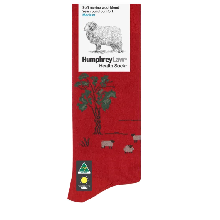 H/L Fine Merino Wool Health Sock Tourist Australia