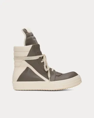 Hollywood Geobasket Leather Dust / Milk / Milk High Top Sneakers