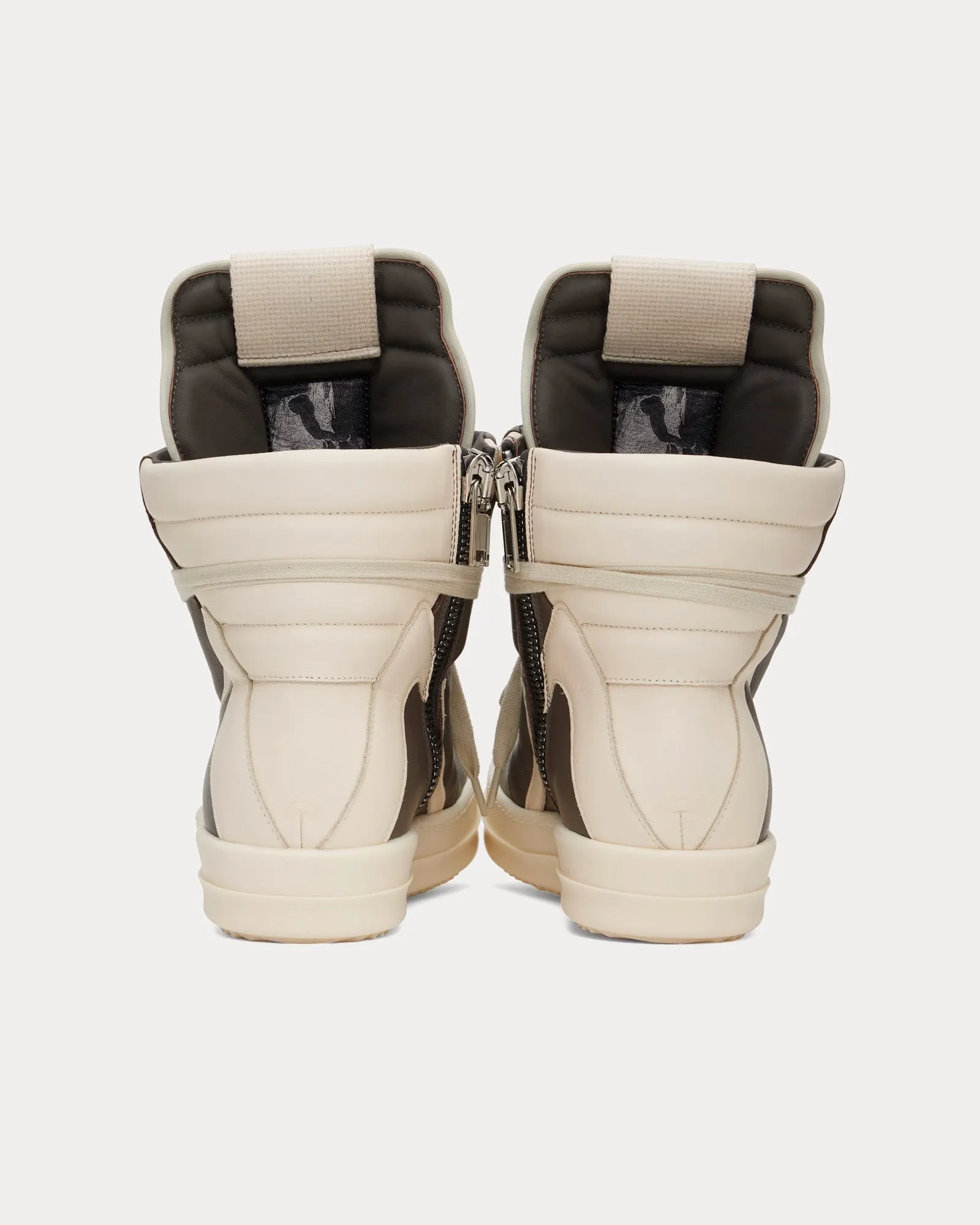 Hollywood Geobasket Leather Dust / Milk / Milk High Top Sneakers