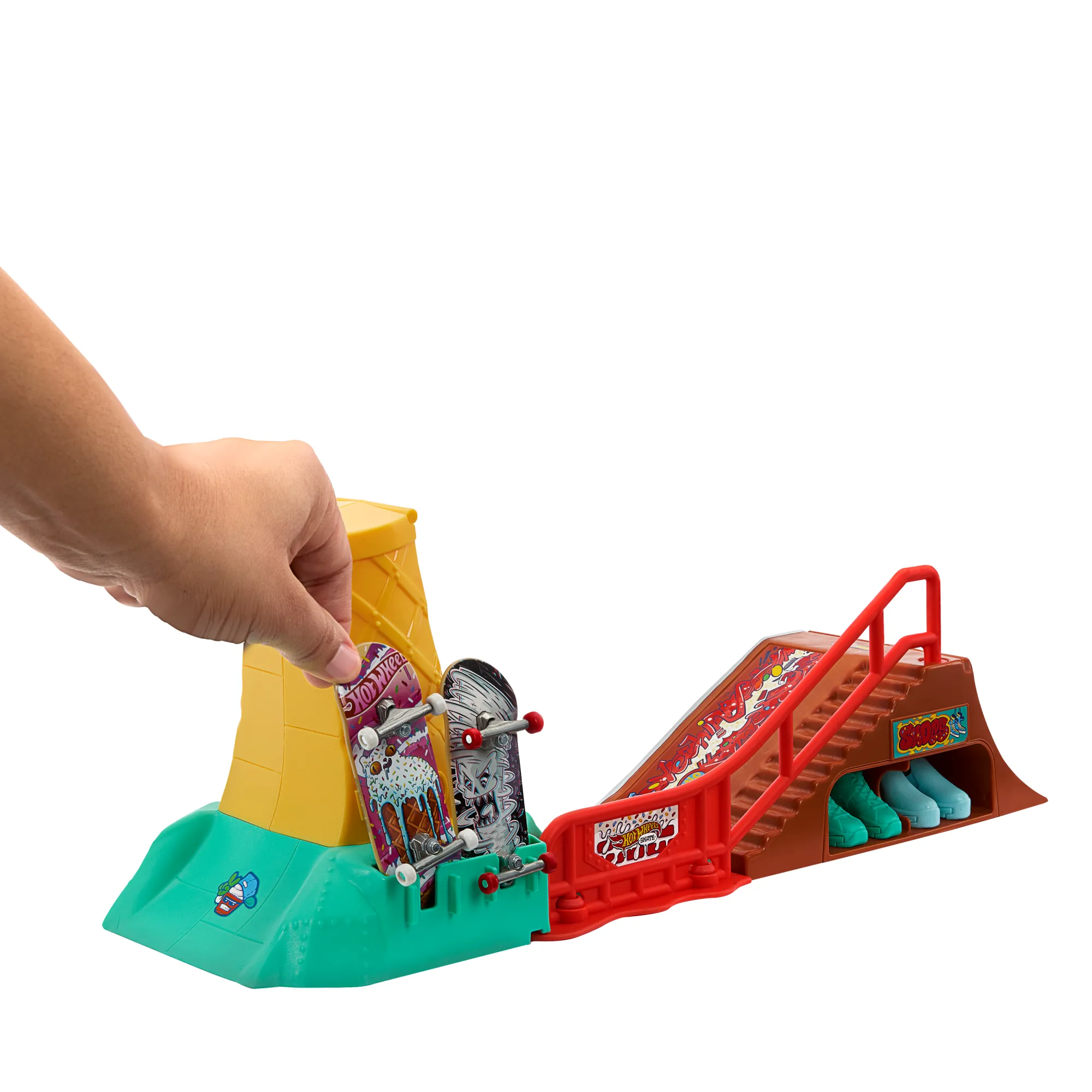 Hot Wheels Skate Pista de Brinquedo Set de Sorvete