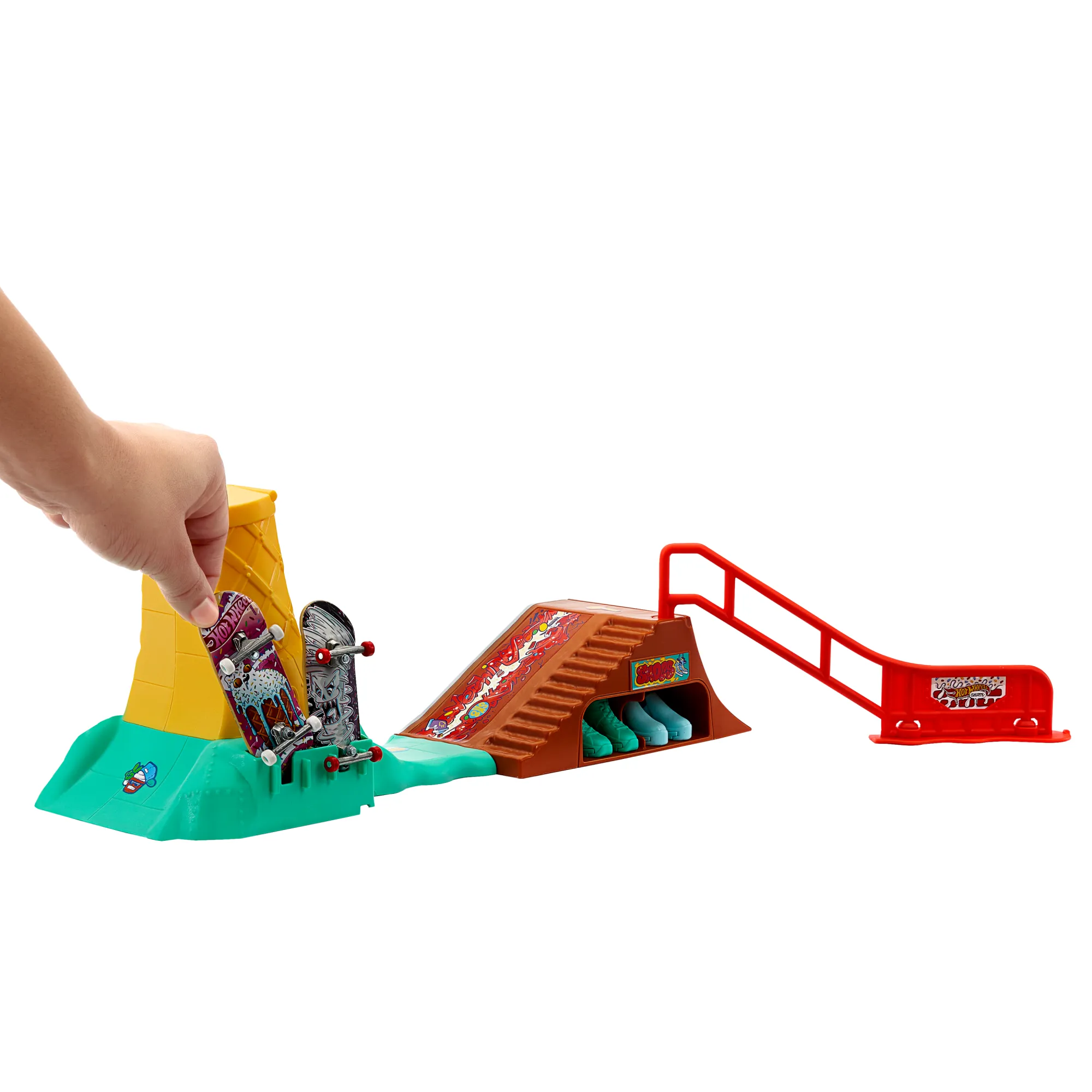 Hot Wheels Skate Pista de Brinquedo Set de Sorvete