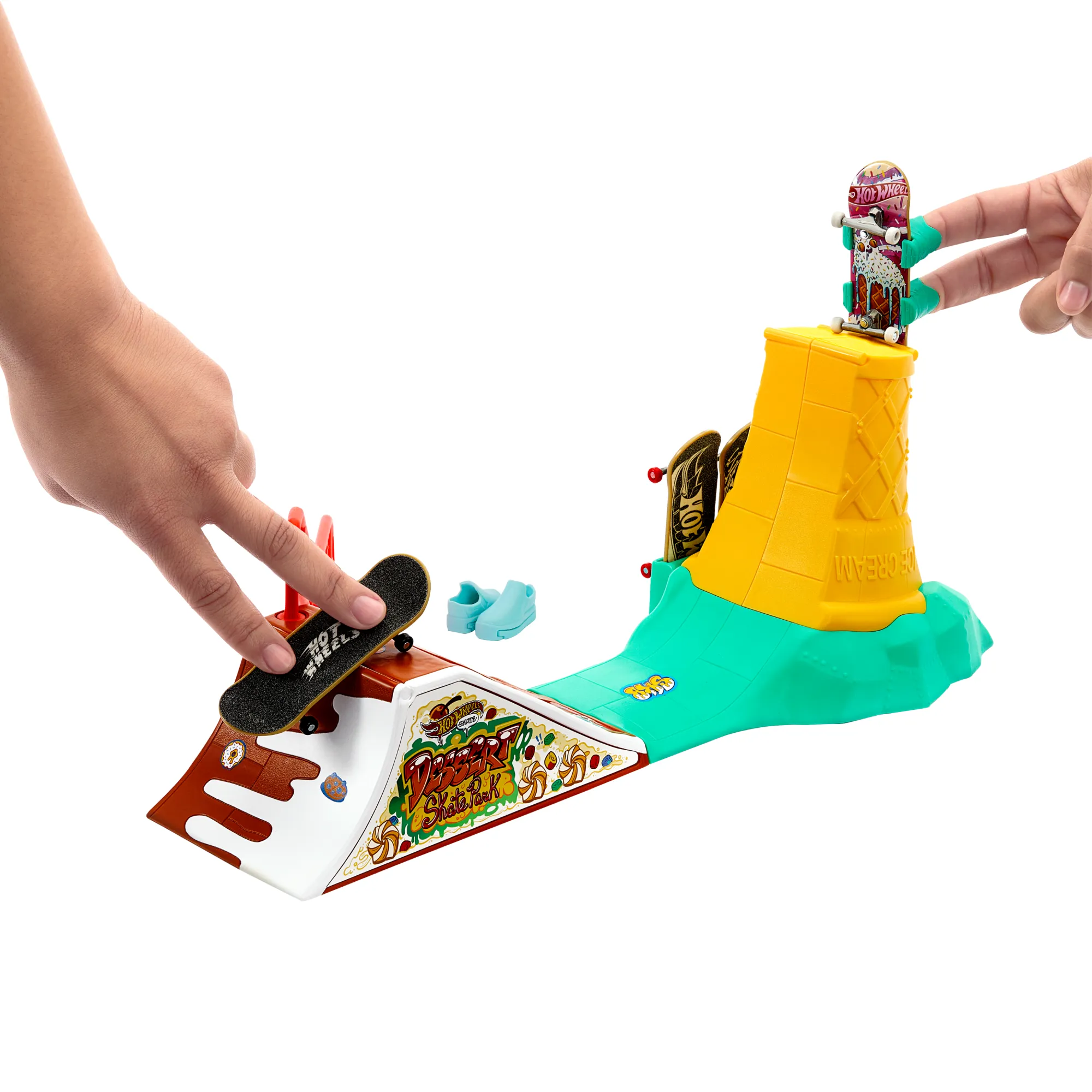 Hot Wheels Skate Pista de Brinquedo Set de Sorvete