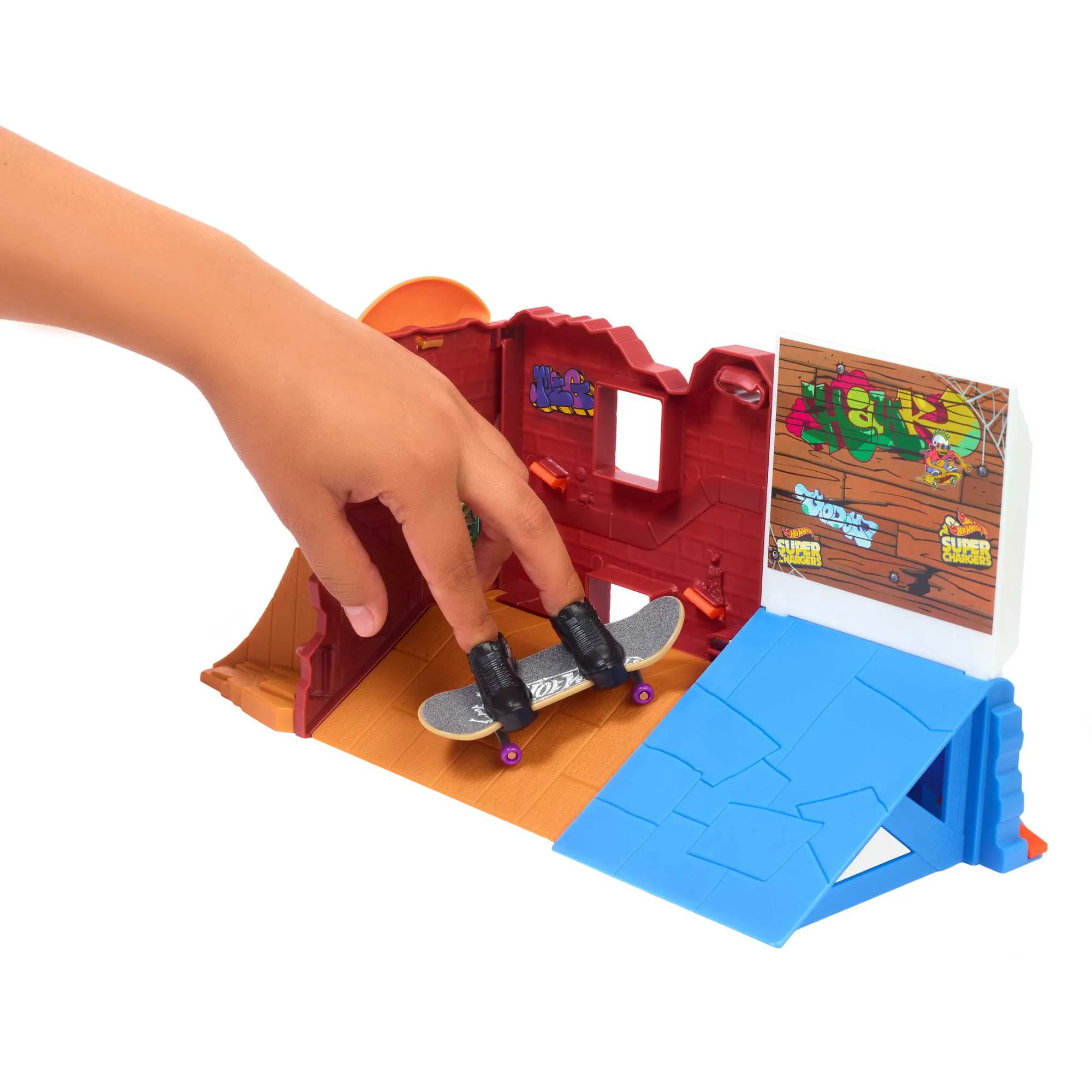 Hot Wheels Skate Pista de Brinquedo Set Loja de Donuts