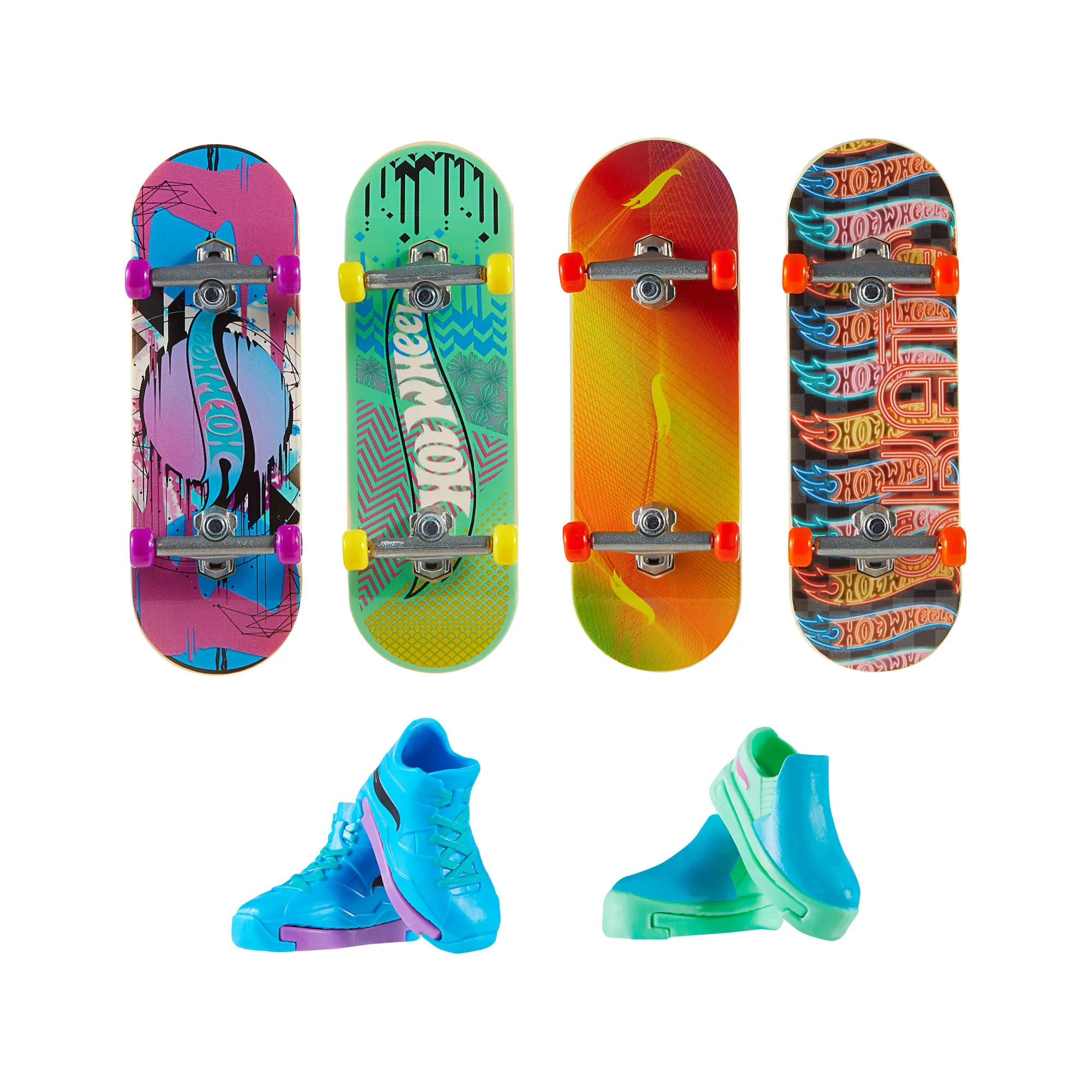 Hot Wheels Skate Veículo de Brinquedo Pacote de Patinetes Experiência Épica com Tênis