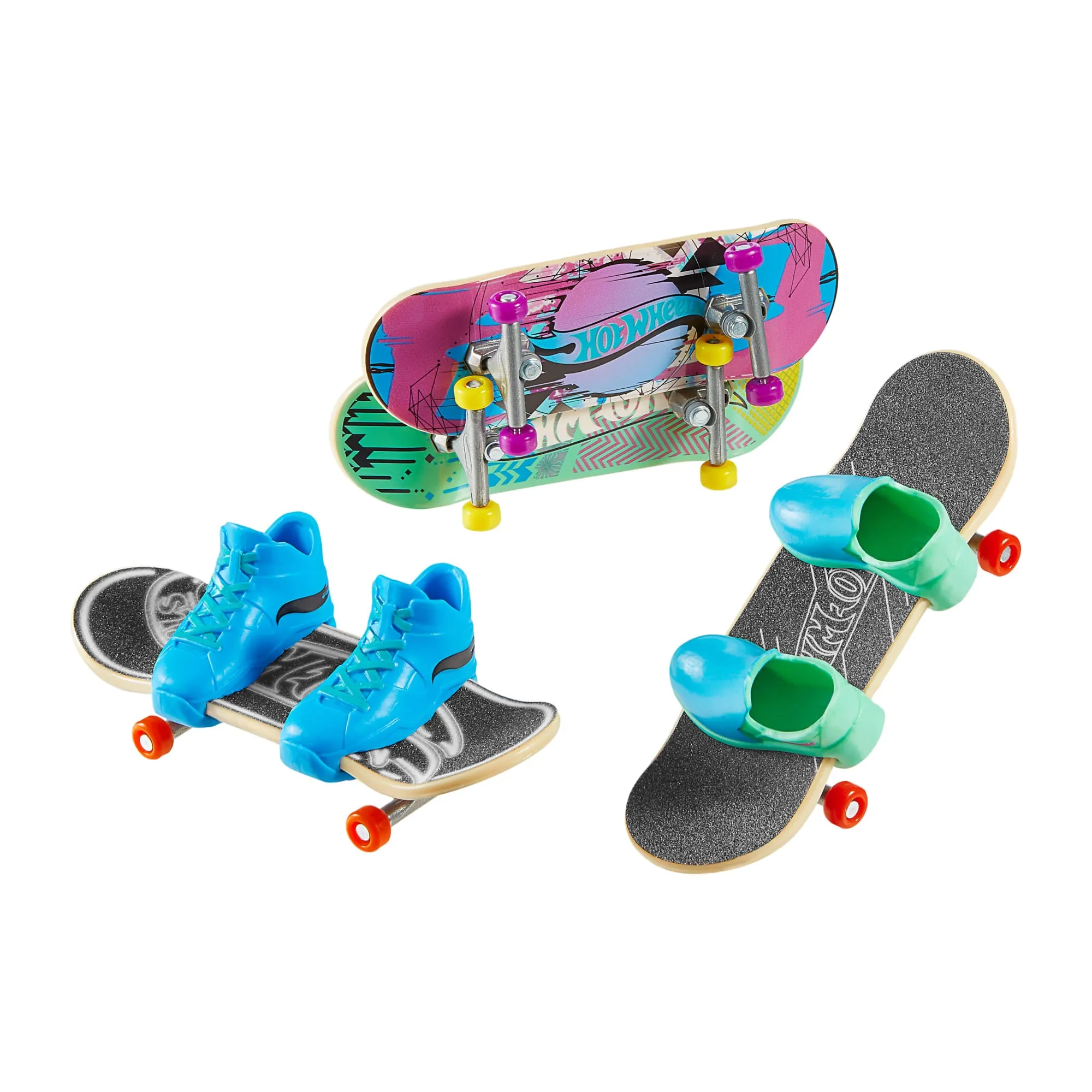 Hot Wheels Skate Veículo de Brinquedo Pacote de Patinetes Experiência Épica com Tênis