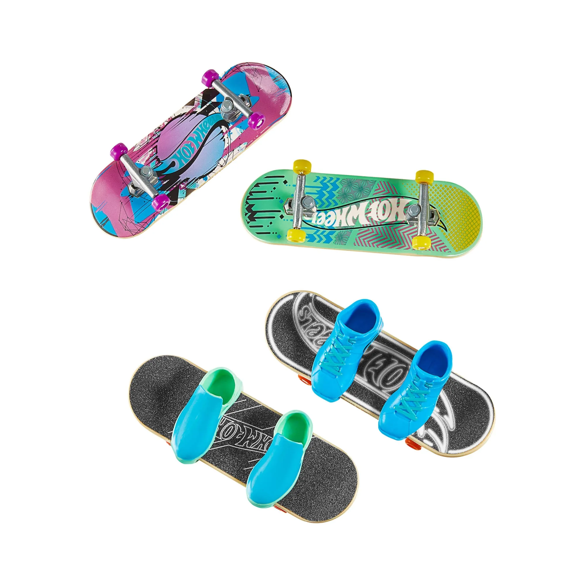 Hot Wheels Skate Veículo de Brinquedo Pacote de Patinetes Experiência Épica com Tênis