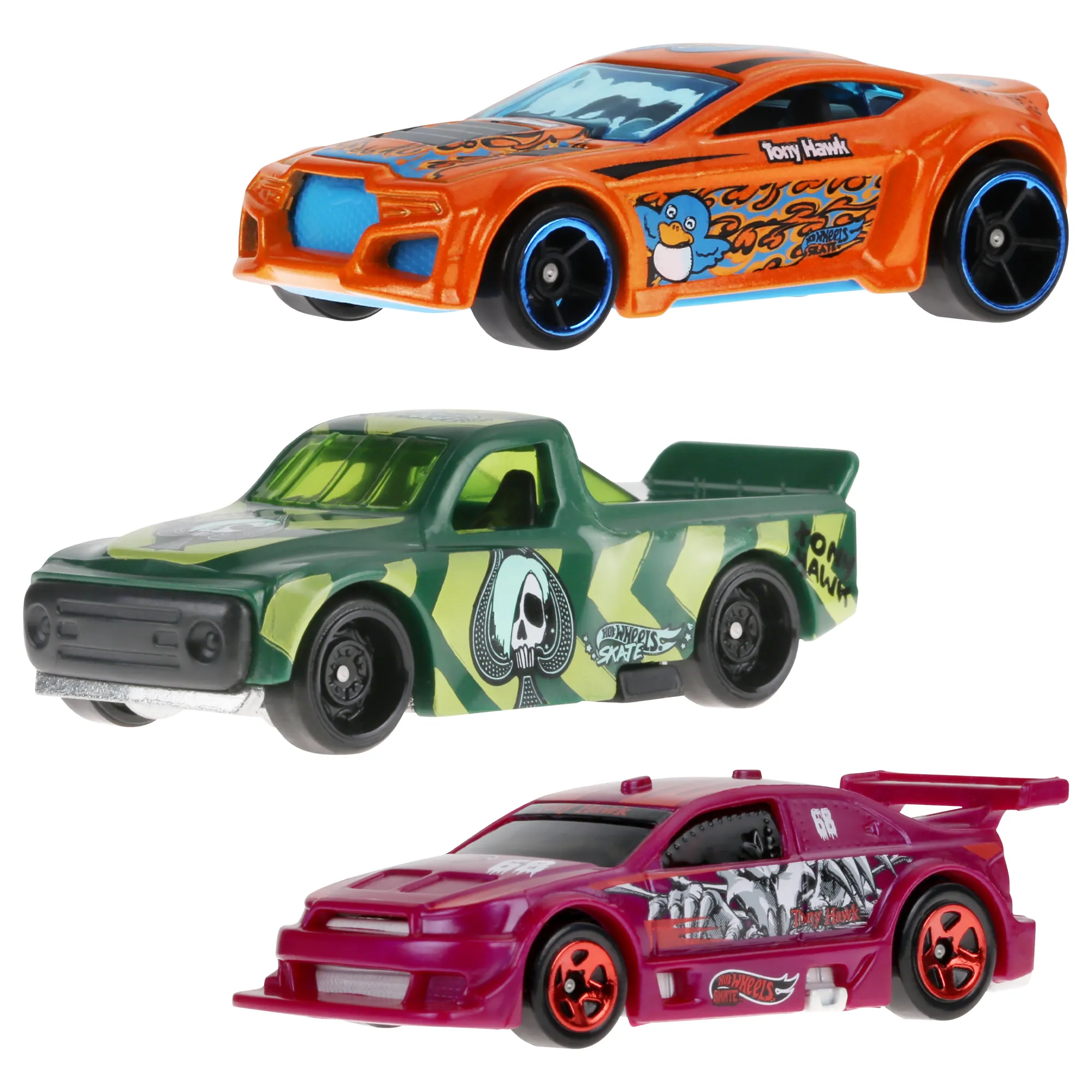 Hot Wheels Skate Veículo de Brinquedo Skateboard de Coleção Falcão Roxo e Branco com Diecast