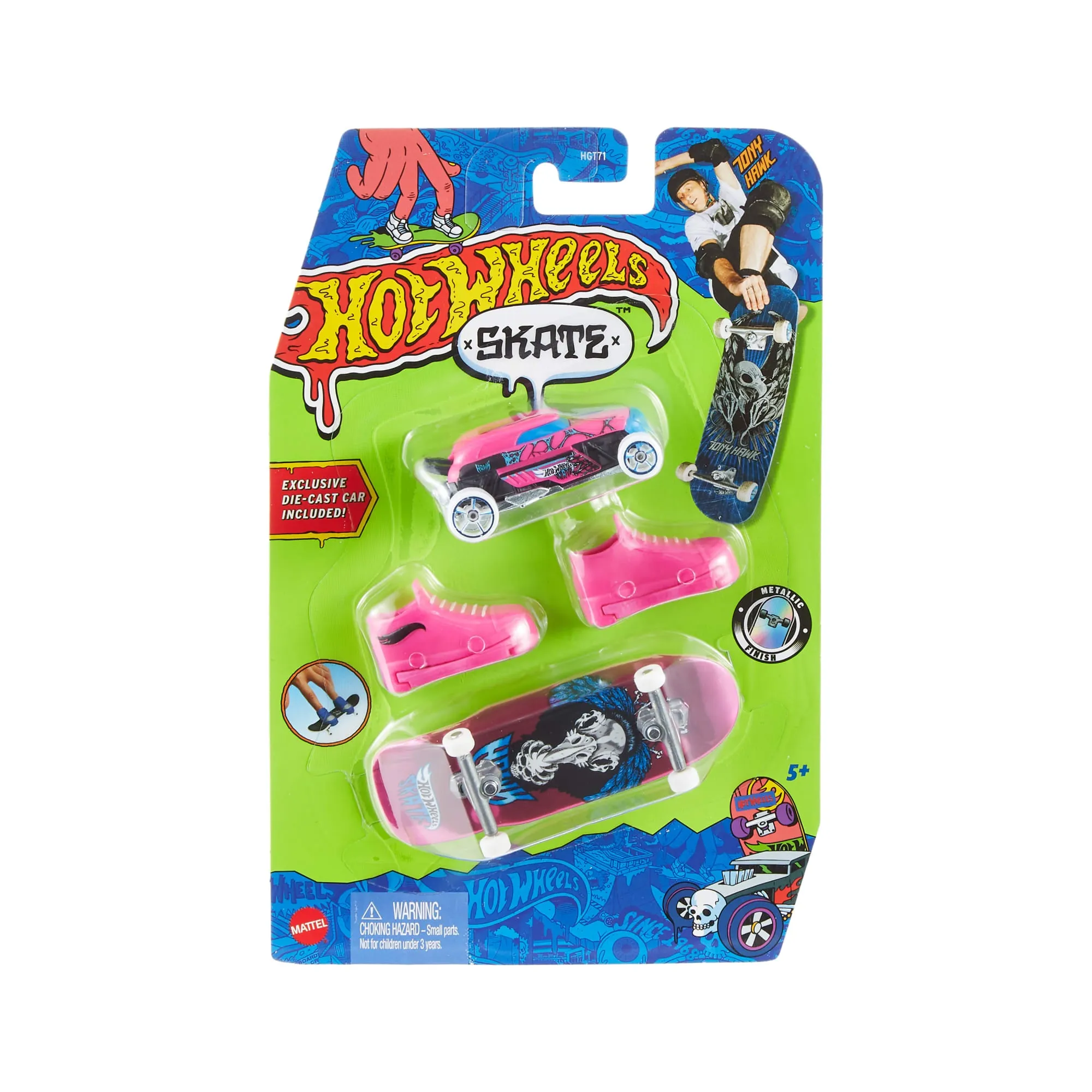 Hot Wheels Skate Veículo de Brinquedo Skateboard de Coleção TRICK HUNTER™   RIP ROD™ com Diecast
