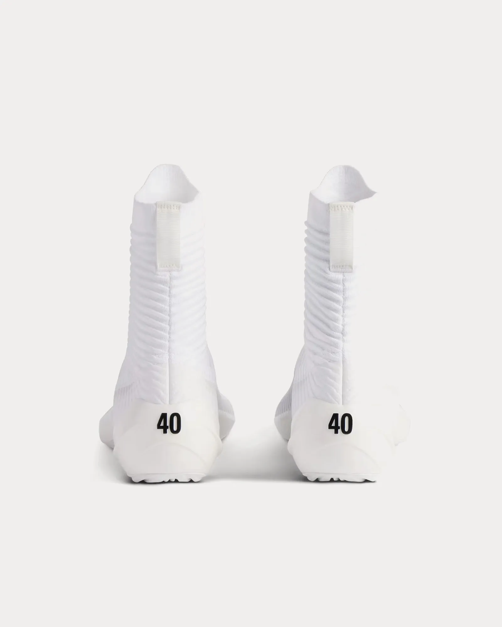Hyper White / Black High Top Sneakers
