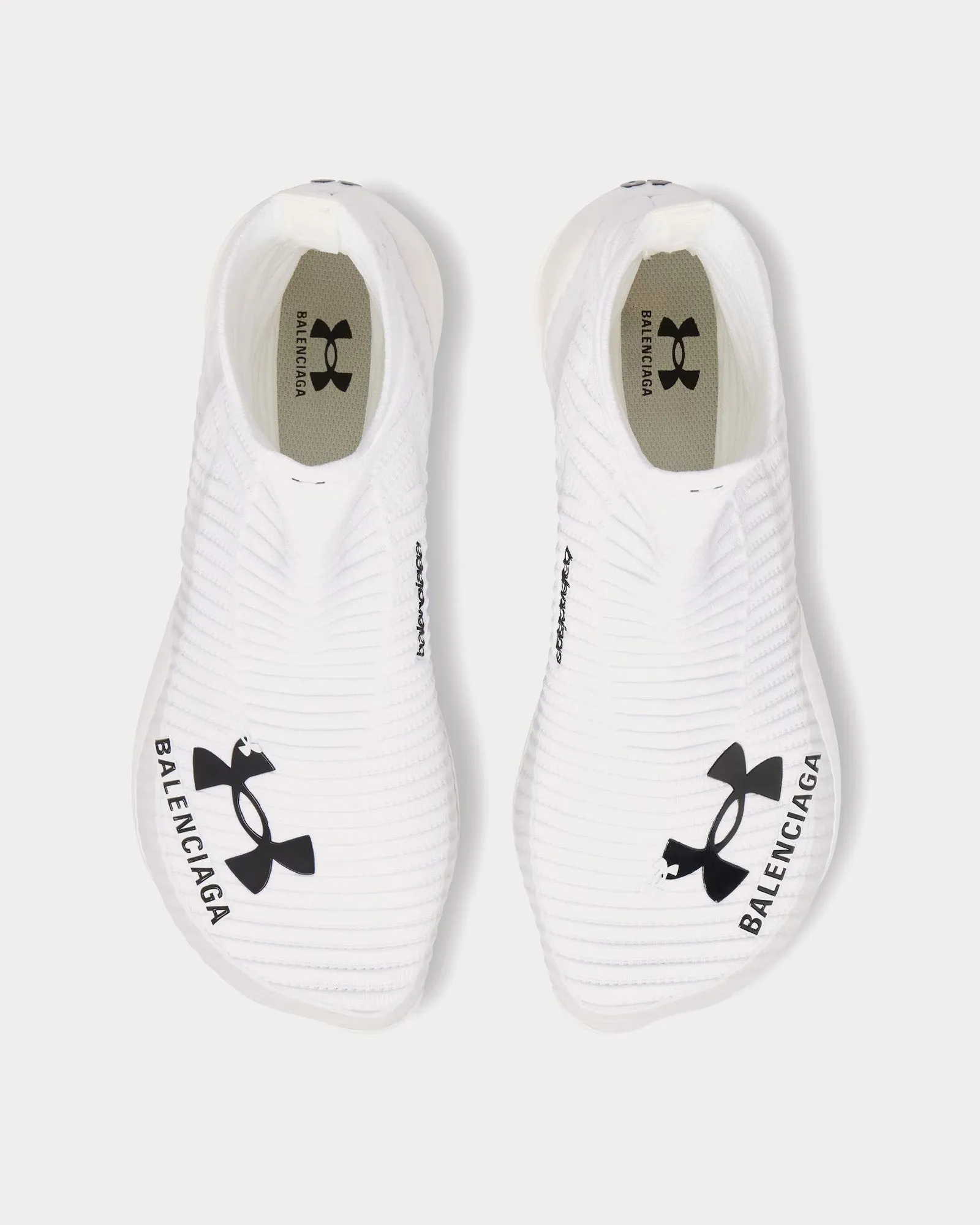 Hyper White / Black High Top Sneakers