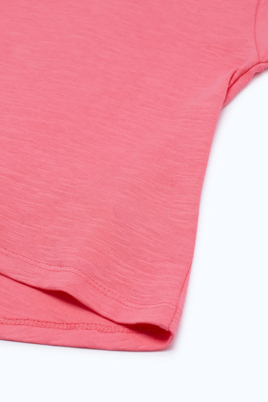 Infant Girls Pink Plain T-Shirt