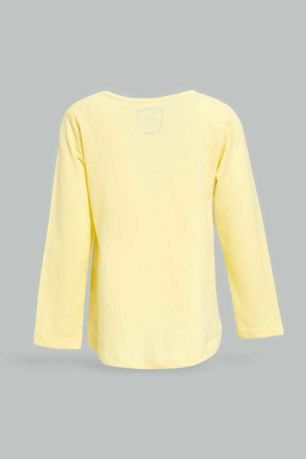 Infant Girls Yellow Plain T-Shirt