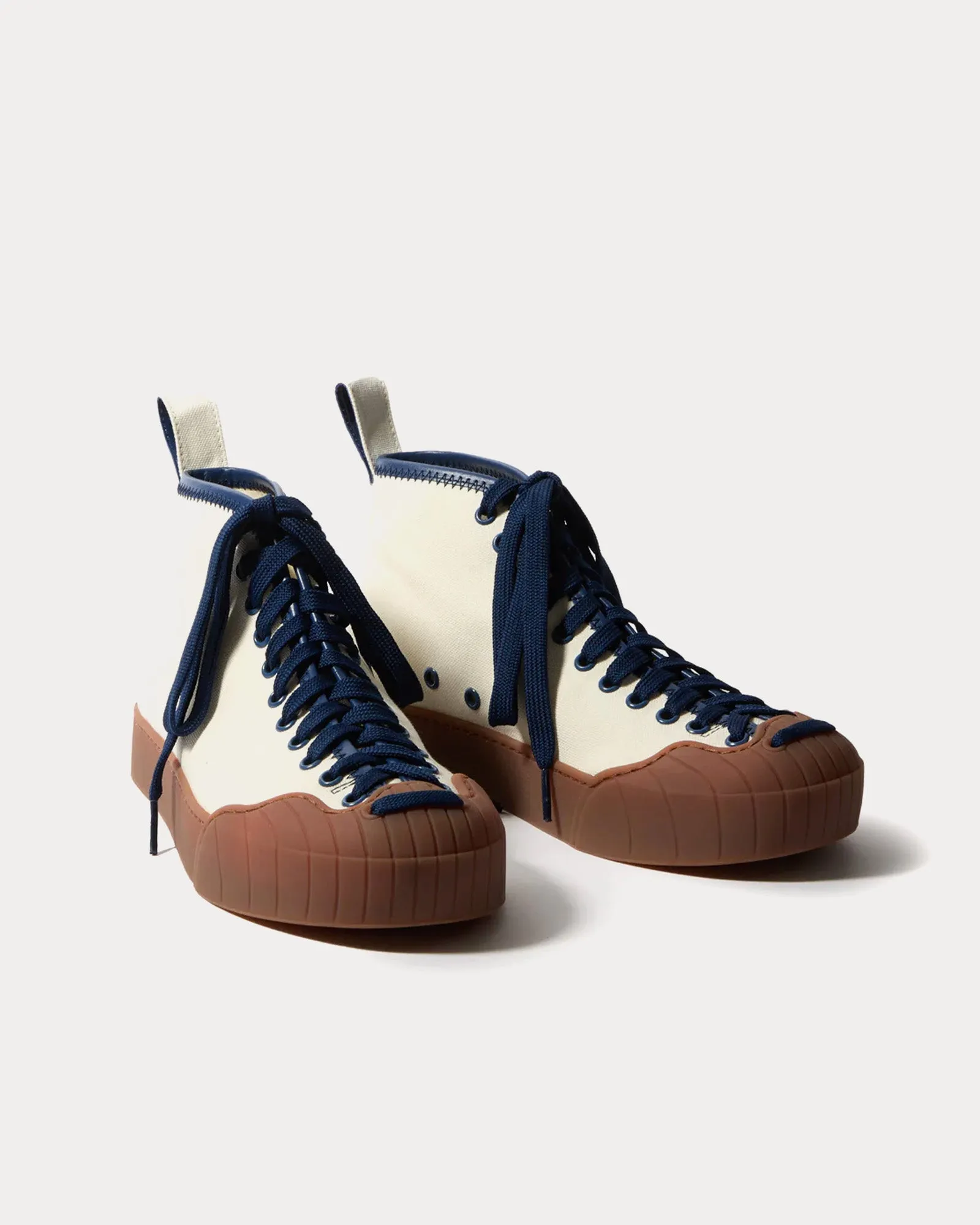 Isi White / Bluette High Top Sneakers